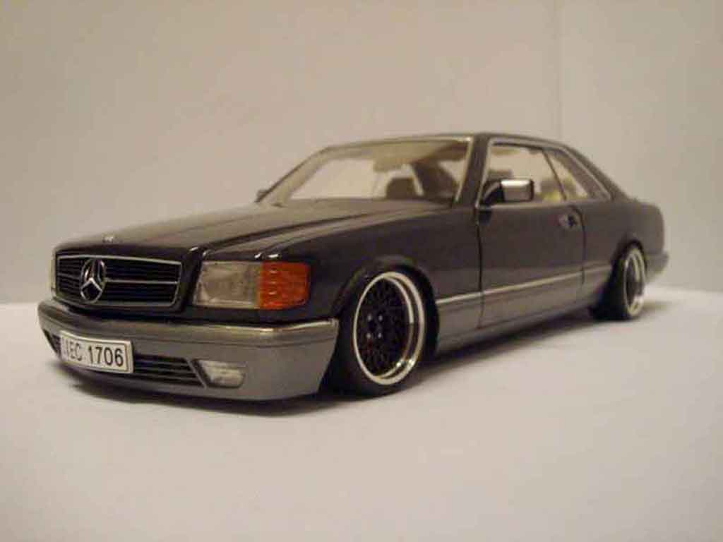 Mercedes 500 Coupe jantes 16 bbs 1/18 Autoart