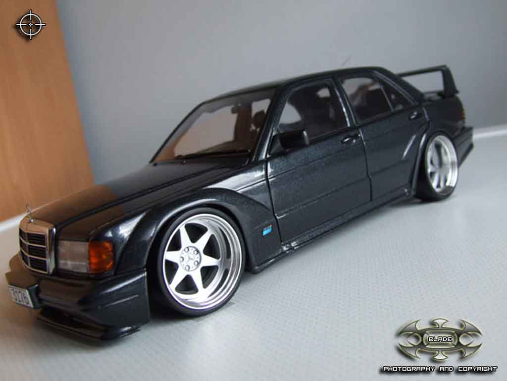 Mercedes 190 Evo 2.5 16 evolution 2 jantes bords larges 1/18 Autoart