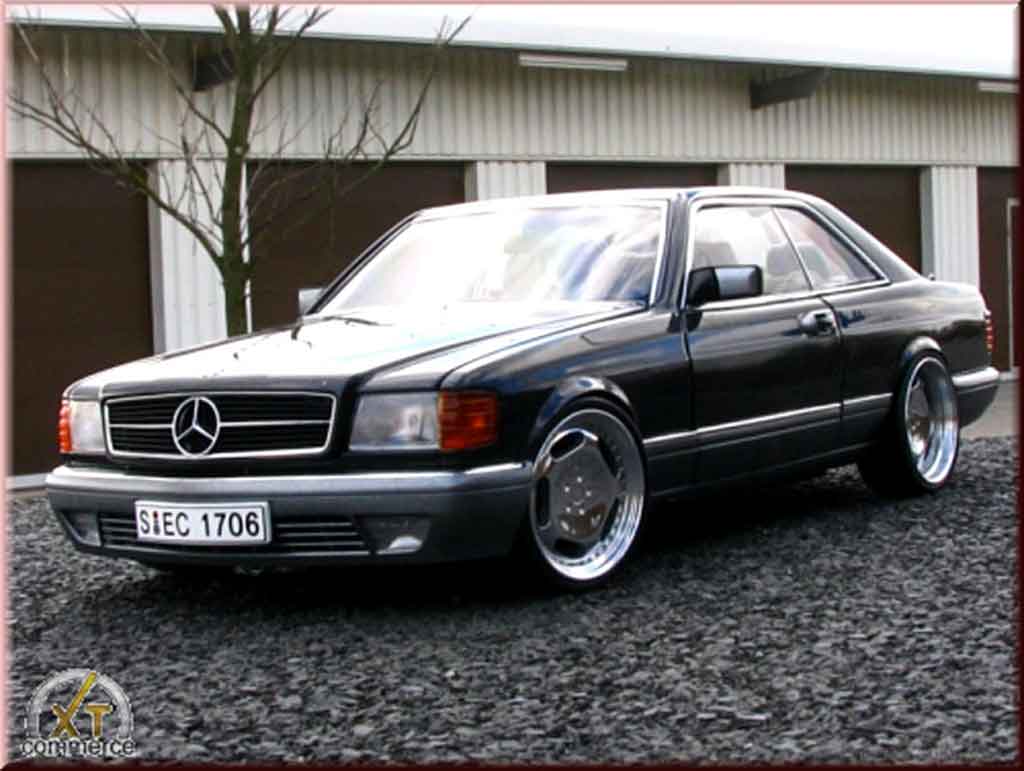 Mercedes 500 Coupe jantes 20 pouces 1/18 Autoart