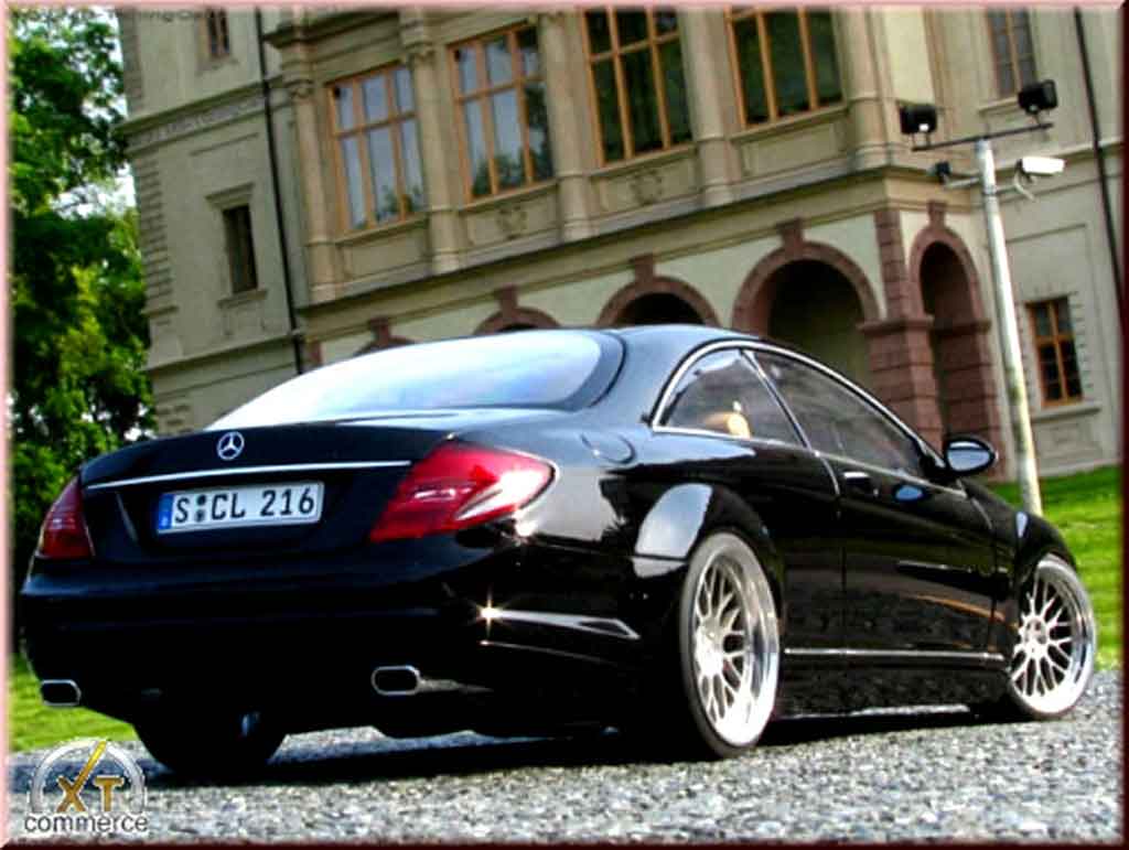 Mercedes Classe CL Base black jantes bbs bords larges 19 pouces 1/18 Autoart