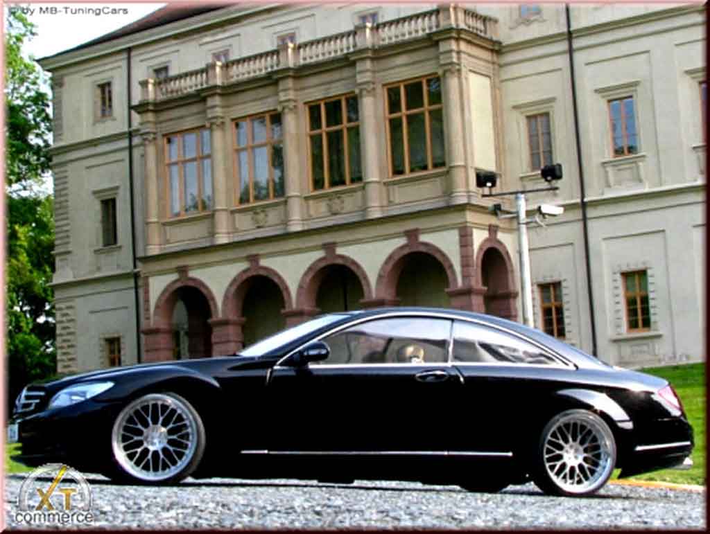 Mercedes Classe CL Base black jantes bbs bords larges 19 pouces 1/18 Autoart