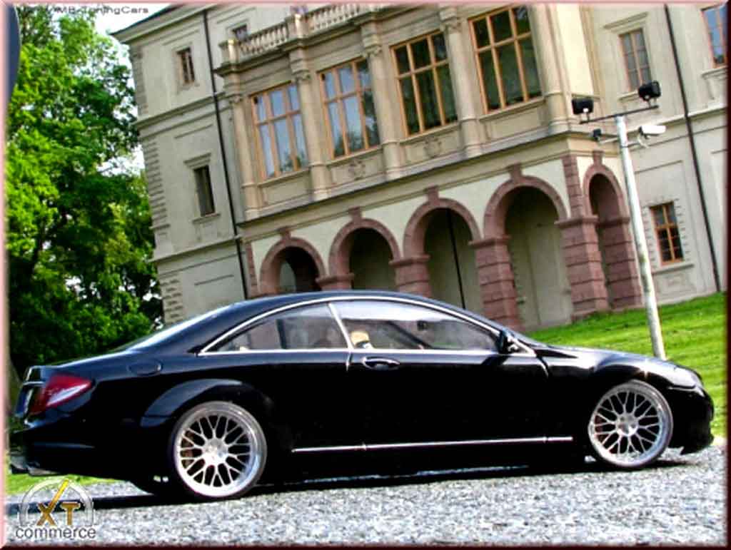 Mercedes Classe CL Base black jantes bbs bords larges 19 pouces 1/18 Autoart