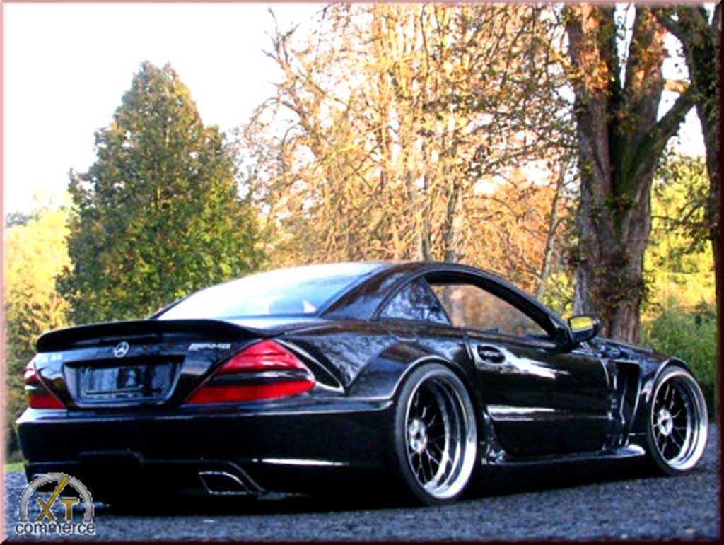 Mercedes Classe SL 65 amg black jantes 19 et 20 pouces 1/18 Minichamps
