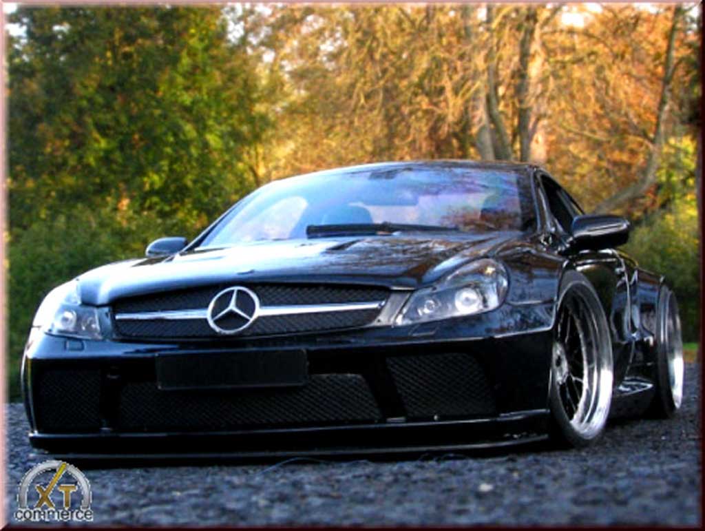 Mercedes Classe SL 65 amg black jantes 19 et 20 pouces 1/18 Minichamps