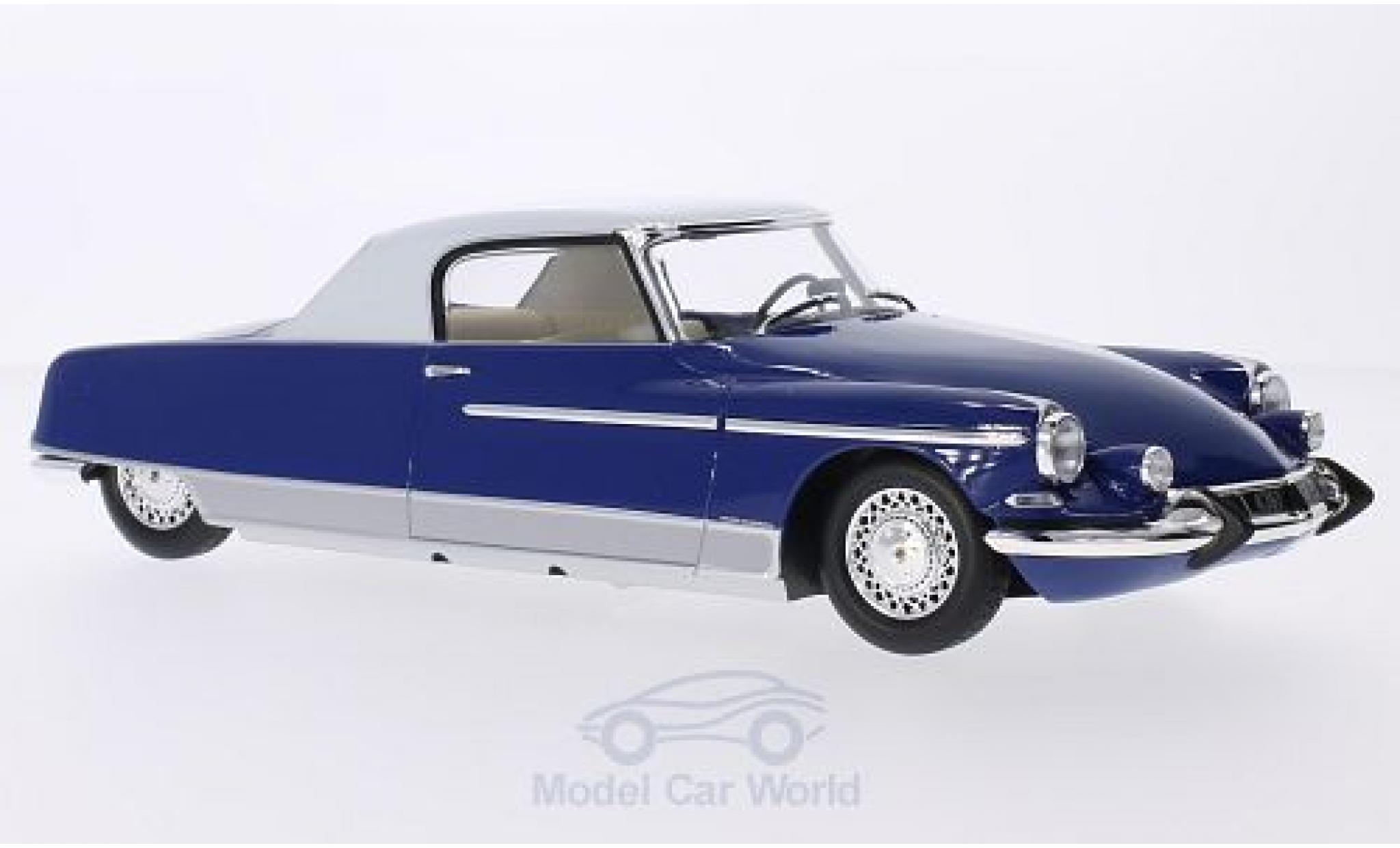 Citroen DS 1/18 Metal 18 19 Chapron Le Dandy metallic blue/white 1964 mit Beleuchtung diecast model cars