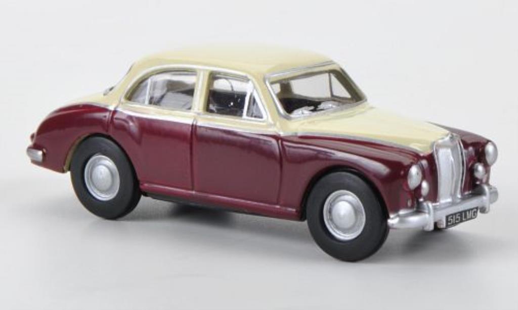 MG ZB 1/76 Oxford red/beige diecast model cars