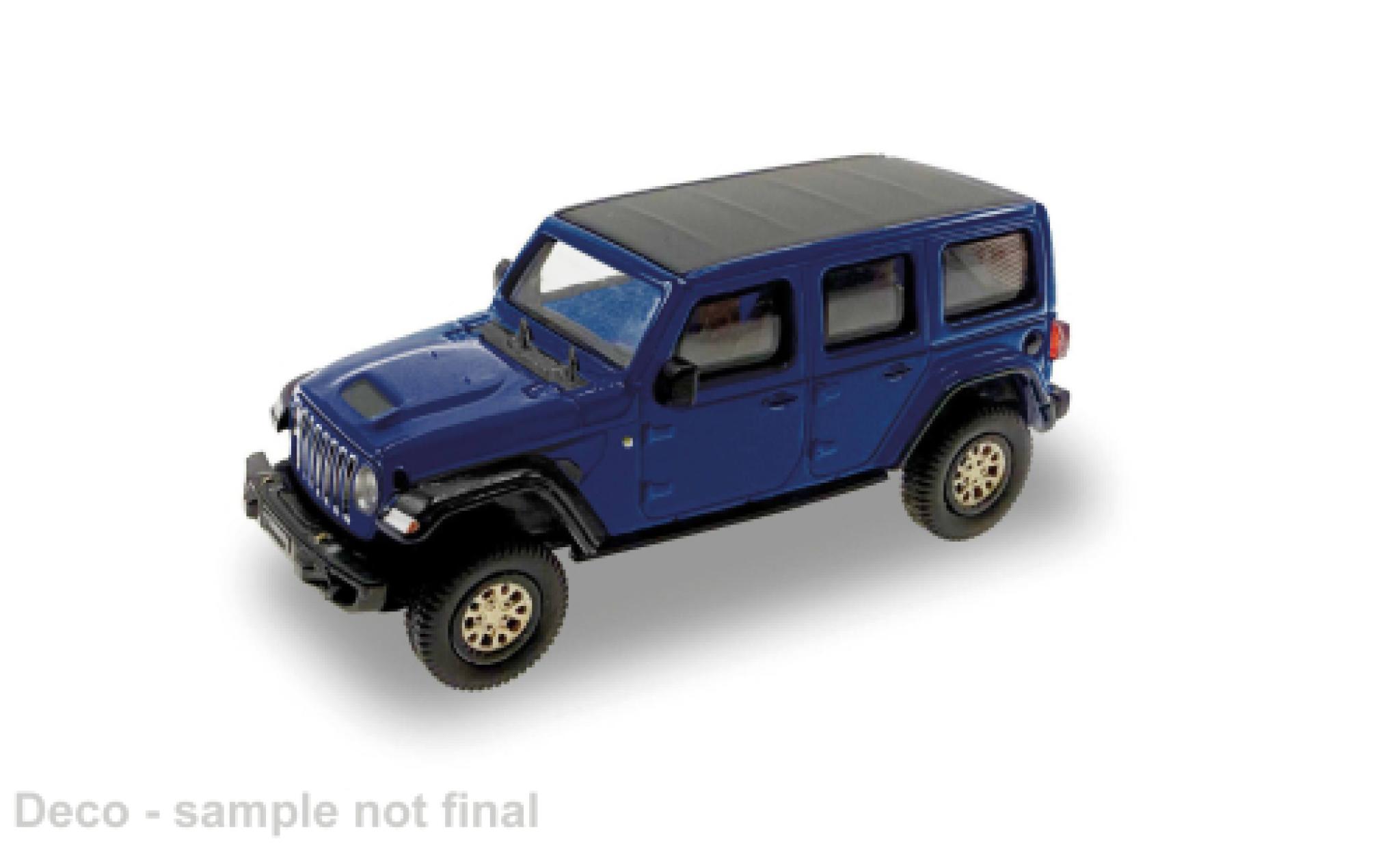 Jeep Wrangler 1/87 Micro City 87 blue 2017 1:87 diecast model cars