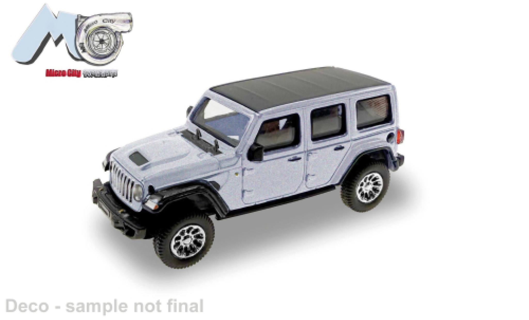 Jeep Wrangler 1/87 Micro City 87 silver 2017 1:87 diecast model cars