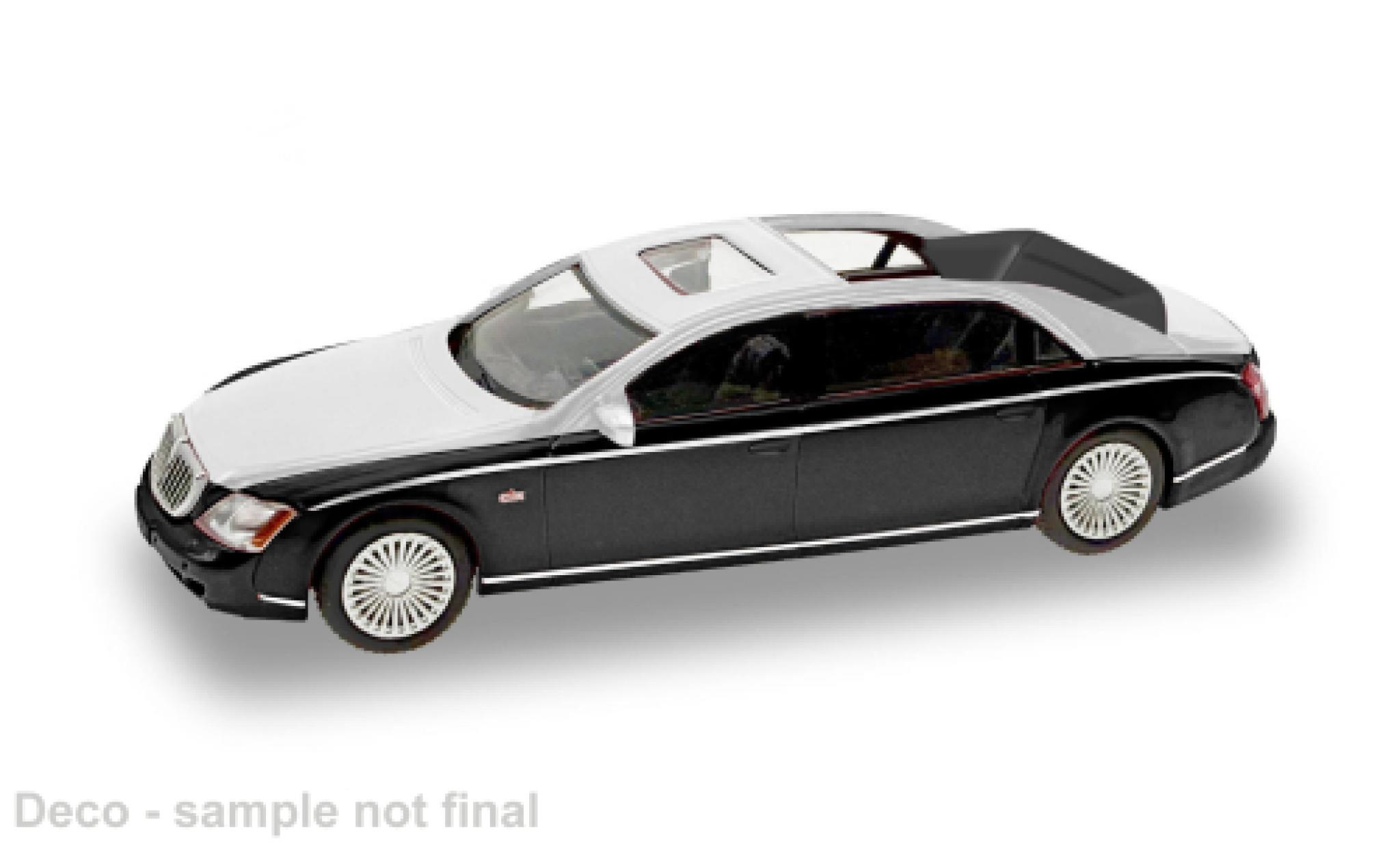 Maybach 62 1/87 Micro City 87 S black/silver 2002 1:87 diecast model cars