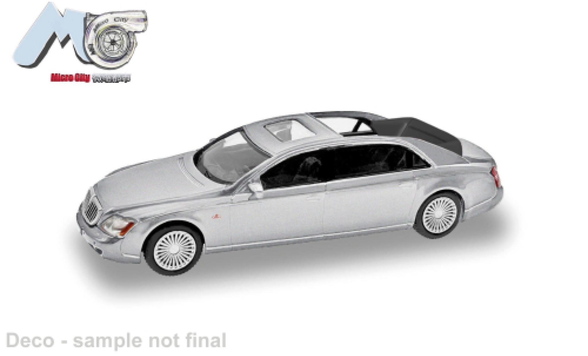 Maybach 62 1/87 Micro City 87 S silver 1:87 diecast model cars
