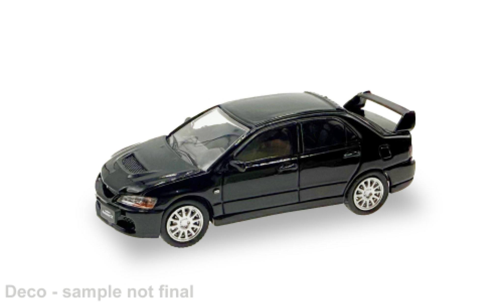 Mitsubishi Lancer 1/87 Micro City 87 Evo IX black 1:87 diecast model cars