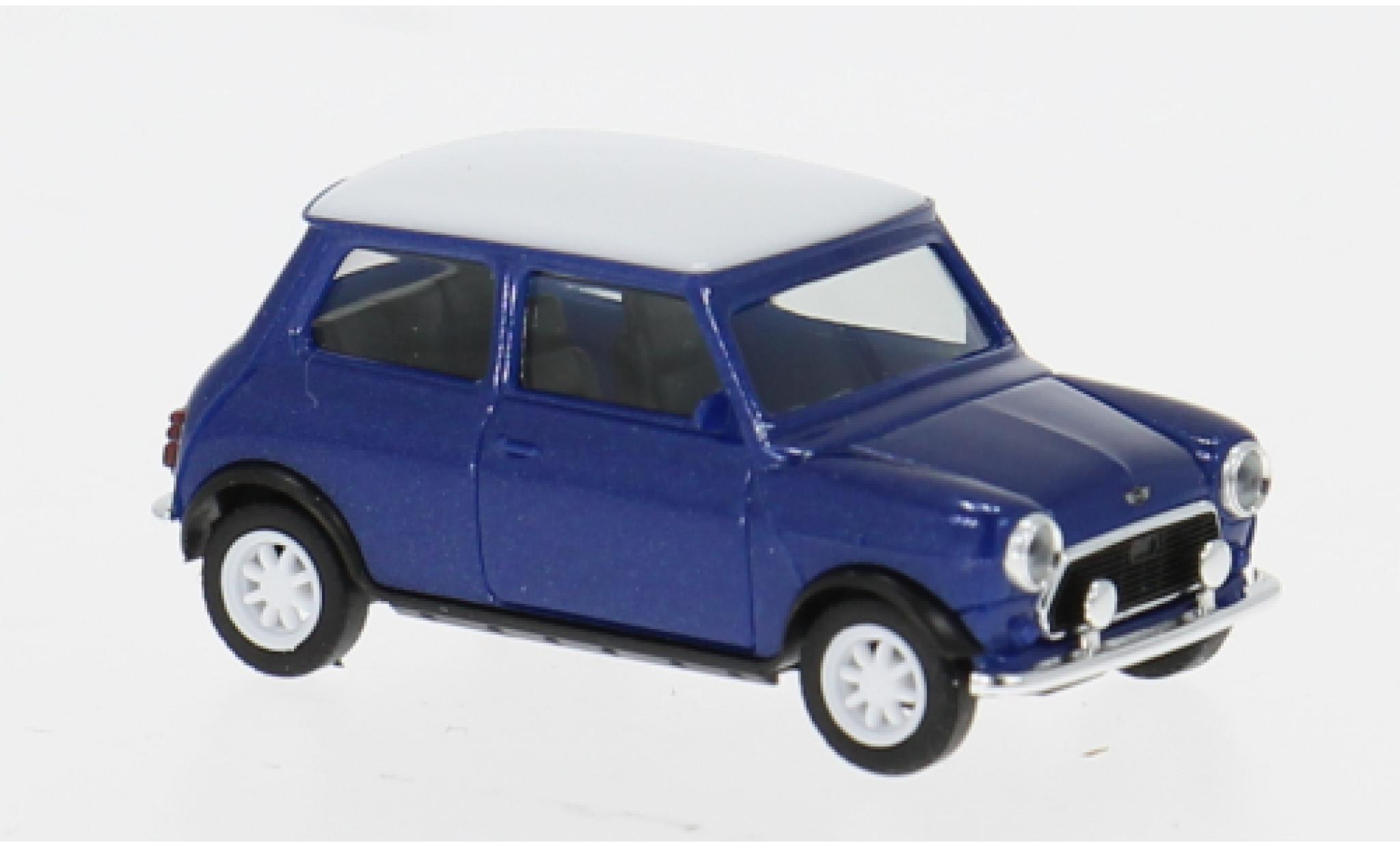 Mini Cooper 1/87 Herpa blue/white 1:87 diecast model cars