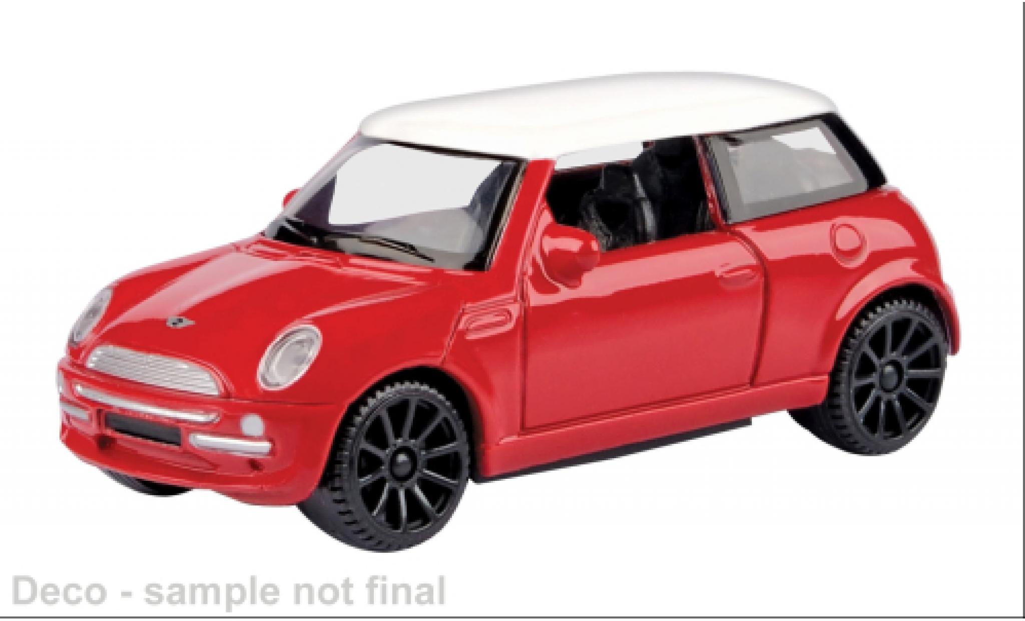 Mini Cooper 1/43 Motormax red/white 1:43 diecast model cars