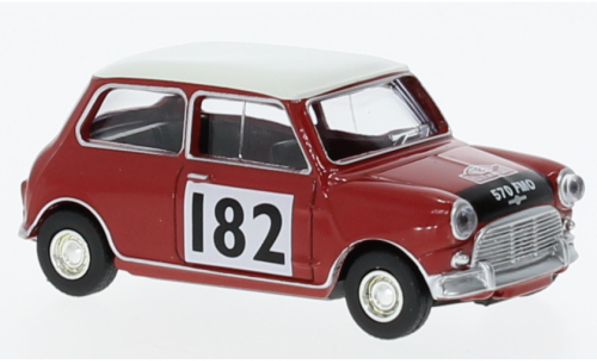 Mini Cooper 1/64 Norev S red/white 1964 1:64 diecast model cars