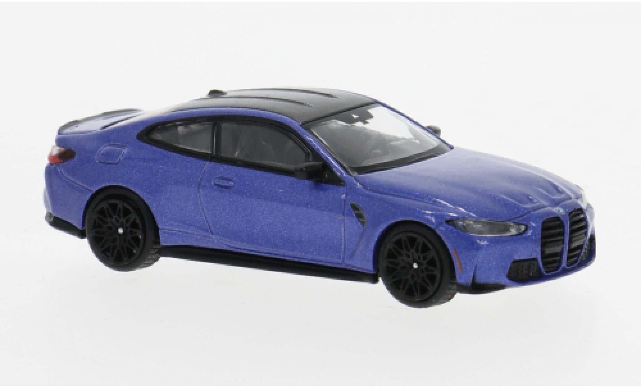 Bmw M4 1/64 Mini GT Competition (G82) blue/black 2024 1:64 diecast model cars