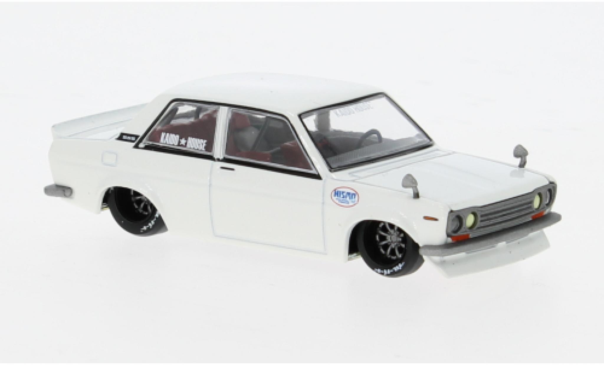 Datsun 510 1/64 Mini GT Street Nismo V2 white 1:64 diecast model cars