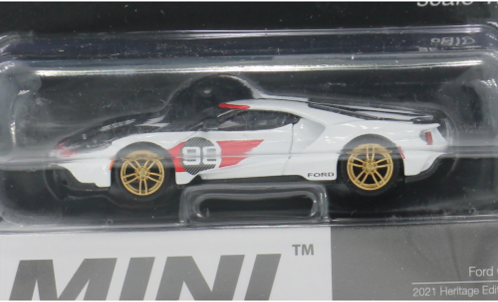 Ford GT 1/64 Mini GT MK II white/Dekor 2021 1:64 diecast model cars