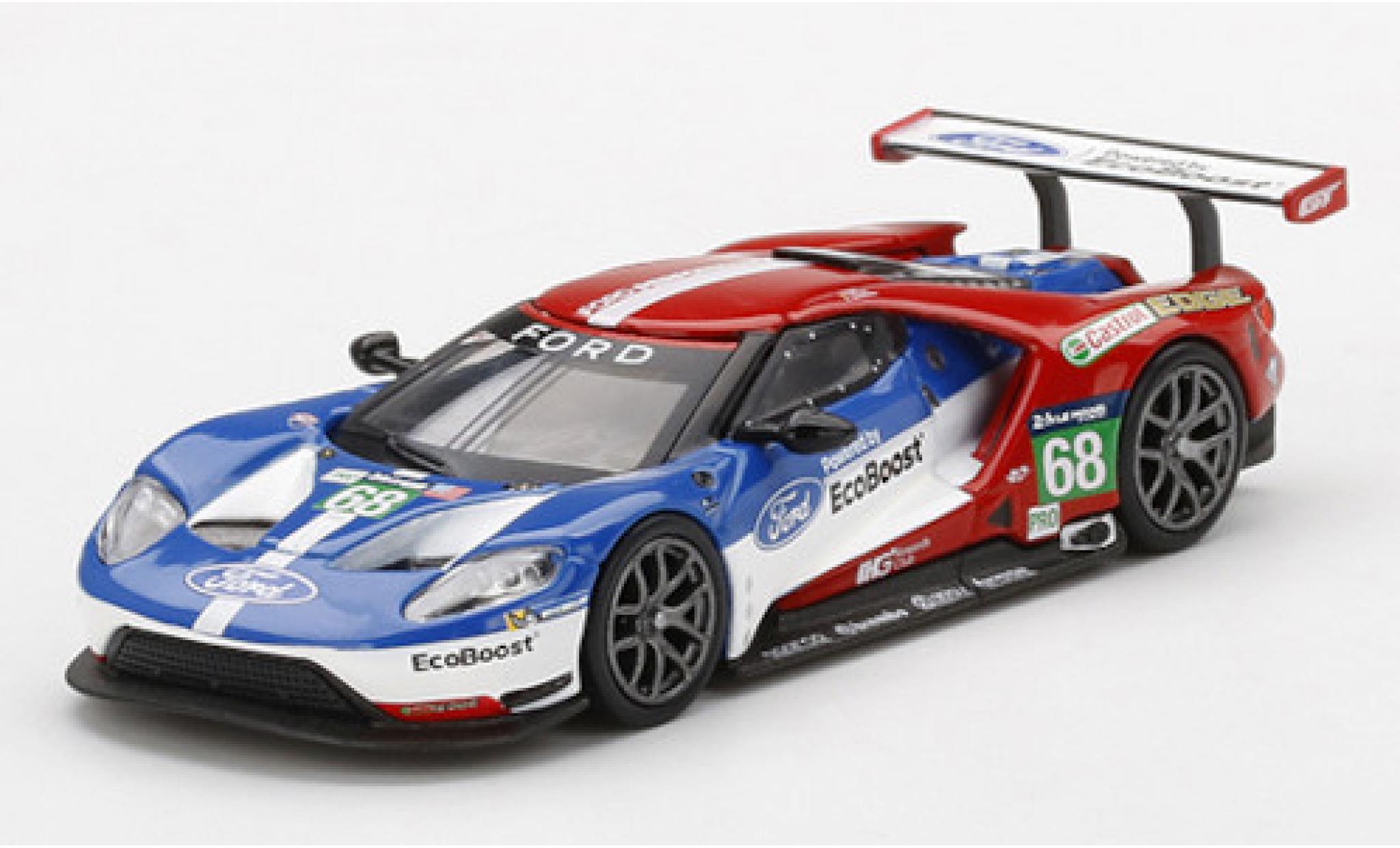Ford GT 1/64 Mini GT No.68 Chip Ganassi Team USA 24h Le Mans 2016 J.Hand/D.M&uuml;ller/S.Bourdais diecast model cars