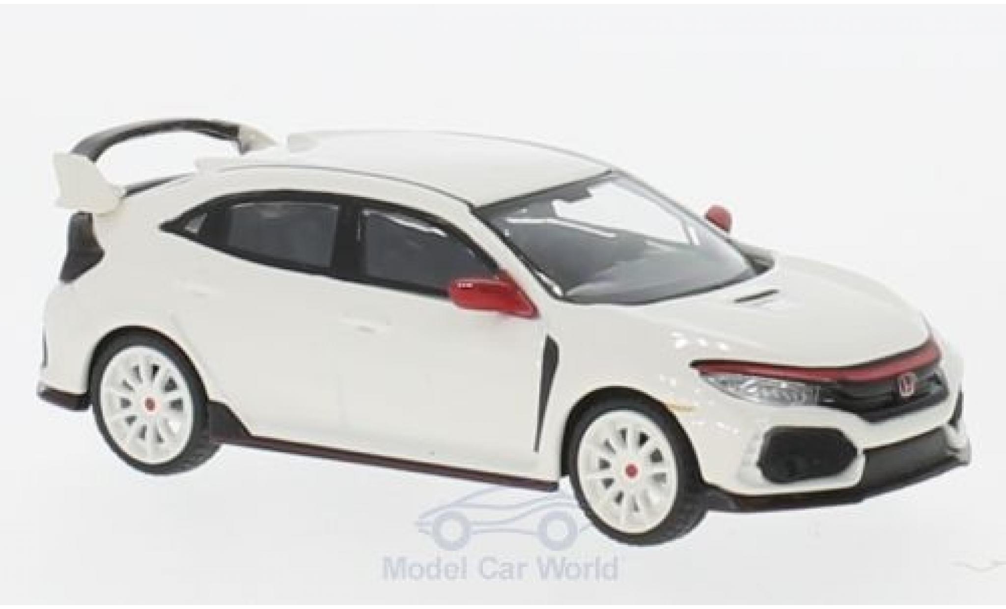 Honda Civic Type R 1/64 Mini GT Type R (FK8) white diecast model cars