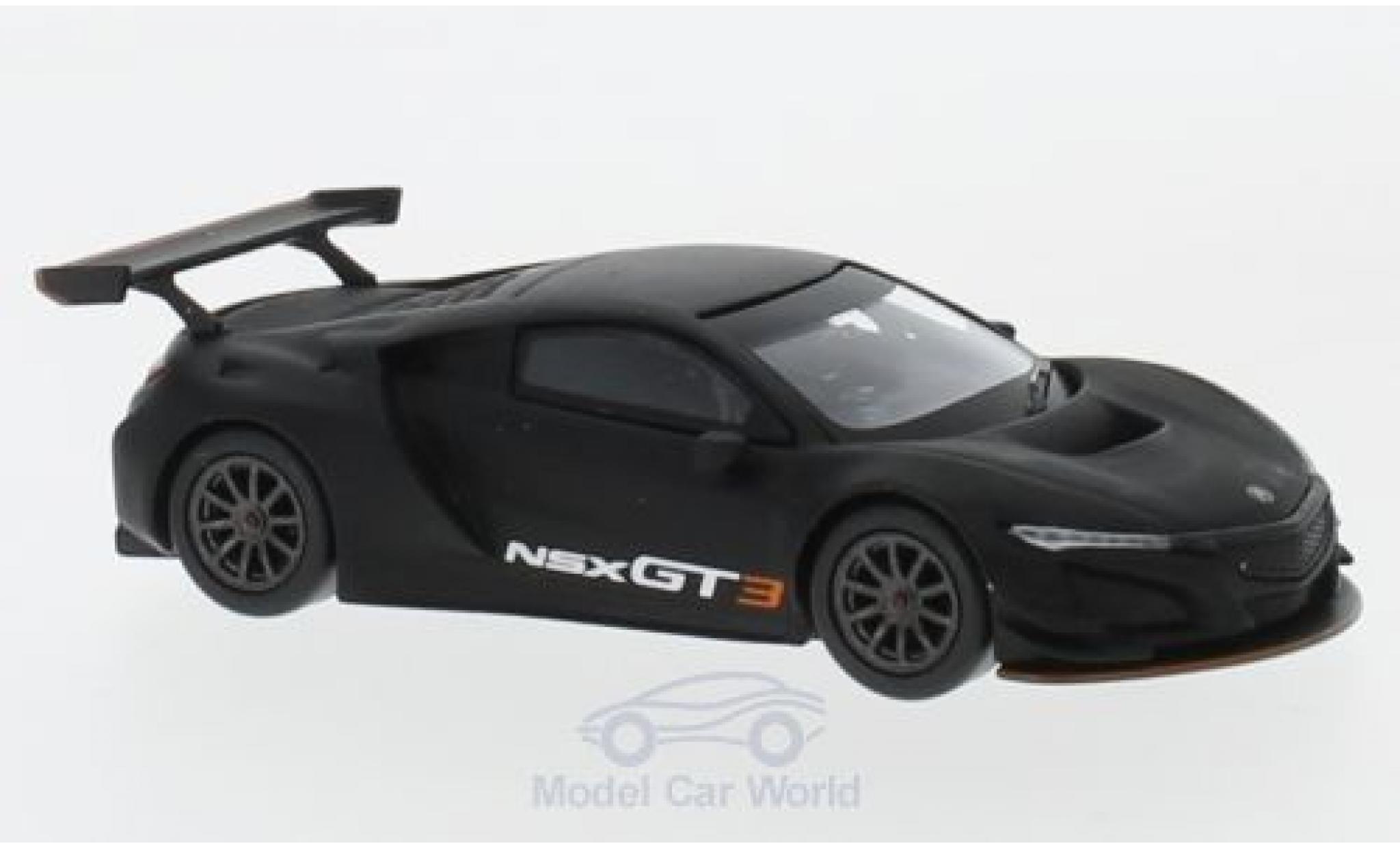 Honda NSX 1/64 Mini GT GT3 matt-black 2017 Los Angeles Auto Show diecast model cars