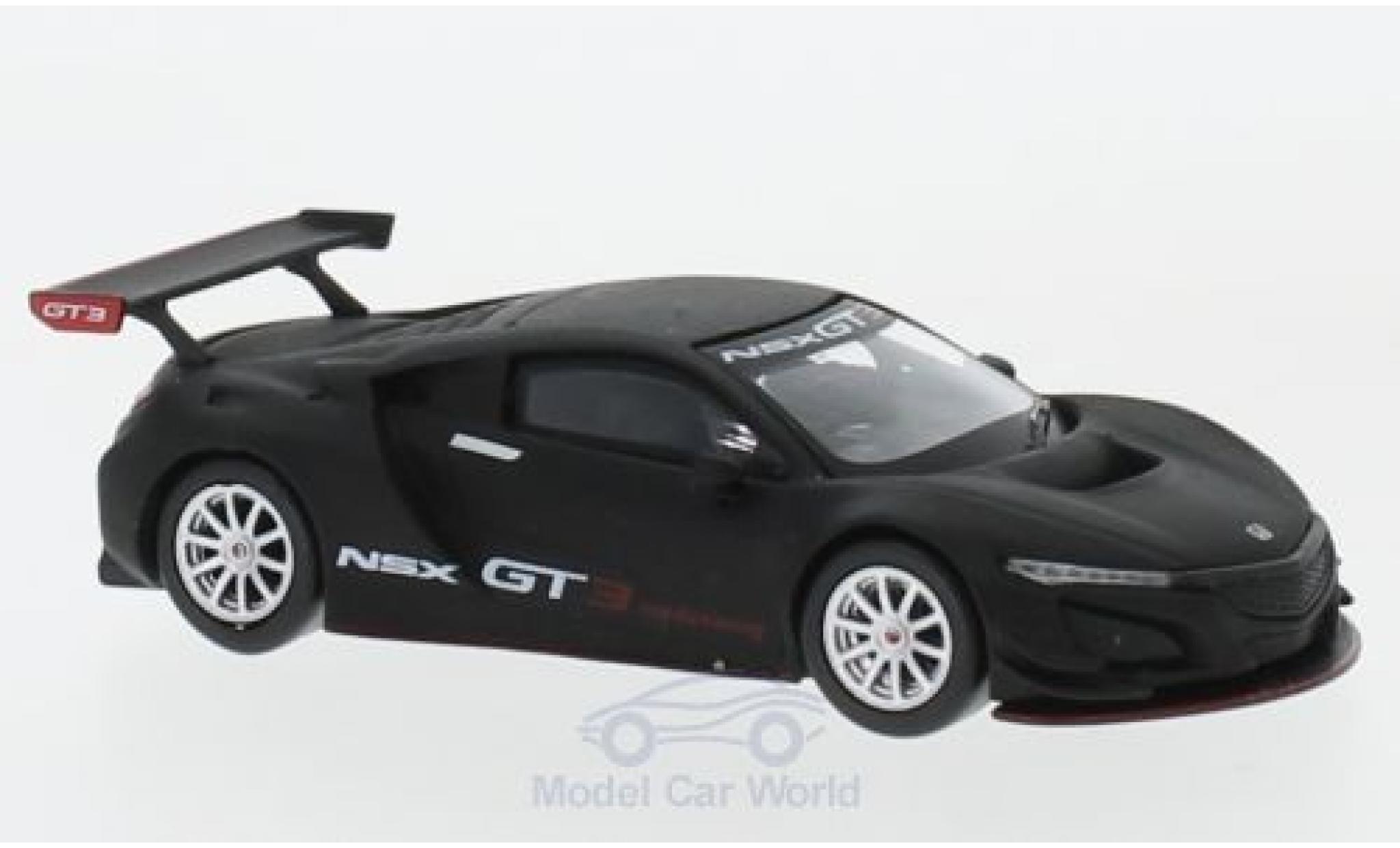 Honda NSX 1/64 Mini GT GT3 matt-black Presentation diecast model cars