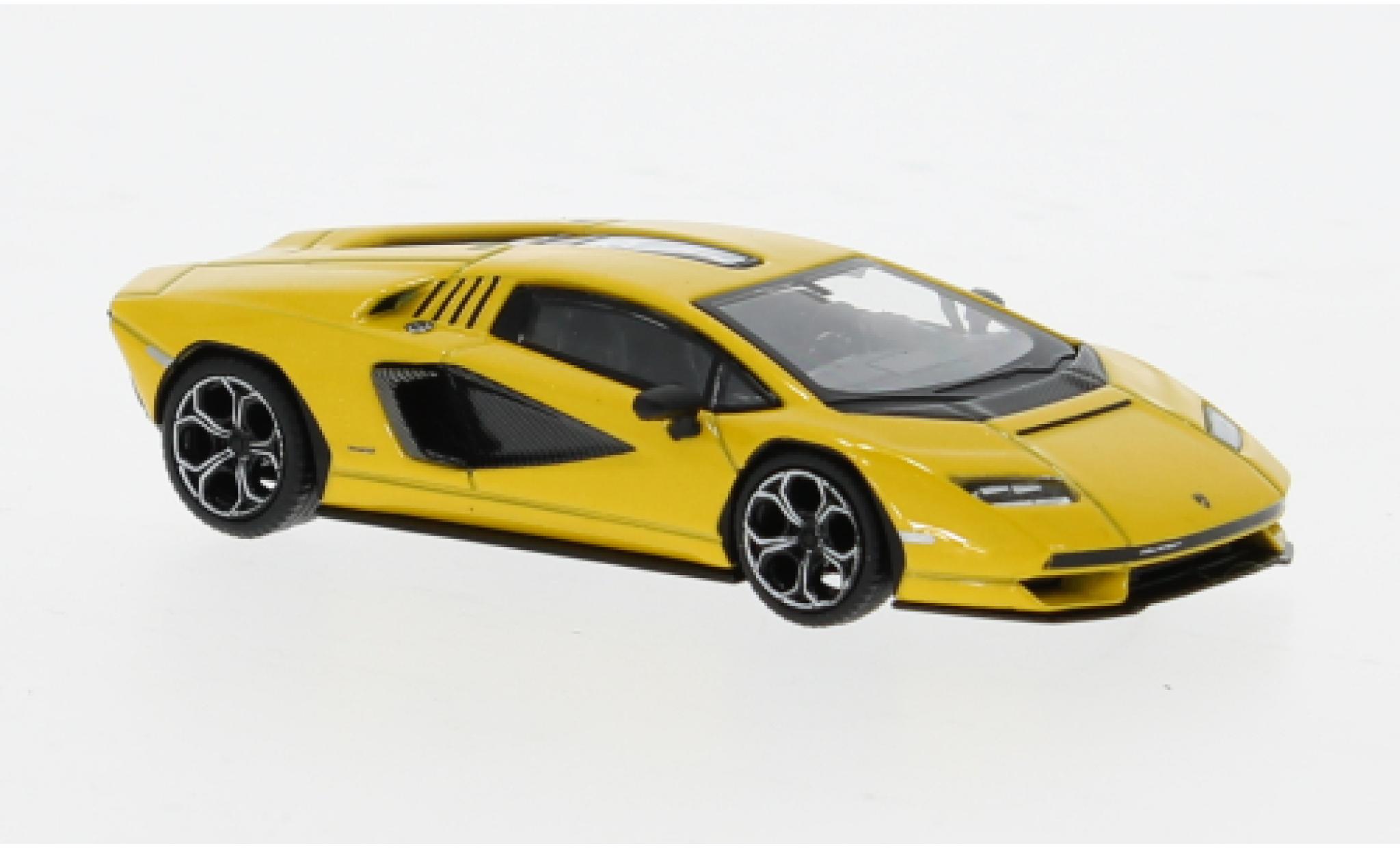 Lamborghini Countach 1/64 Mini GT LPI 800-4 yellow 1:64 diecast model cars
