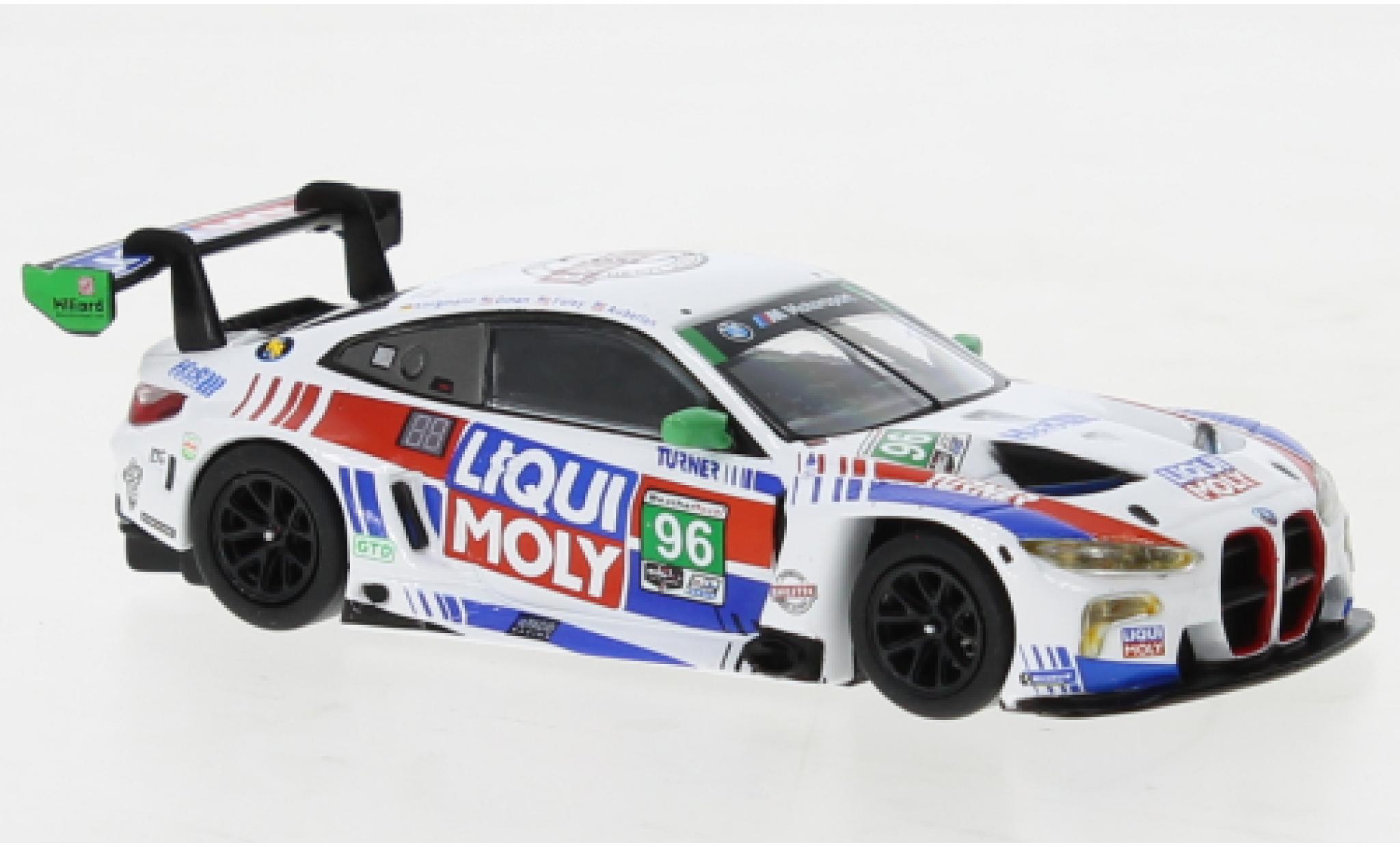 Bmw M4 1/64 Mini GT GT3 No.96 Turner Motorsport Liqui Moly IMSA 24h Daytona 2022 diecast model cars