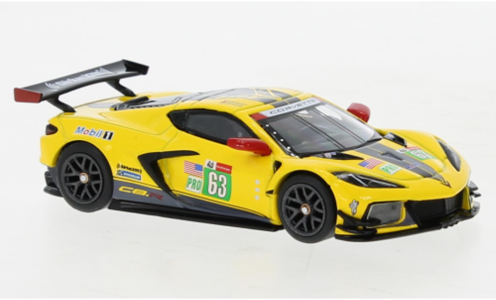 Chevrolet Corvette 1/64 Mini GT C8.R No.63 Racing 24h Le Mans 2021 diecast model cars