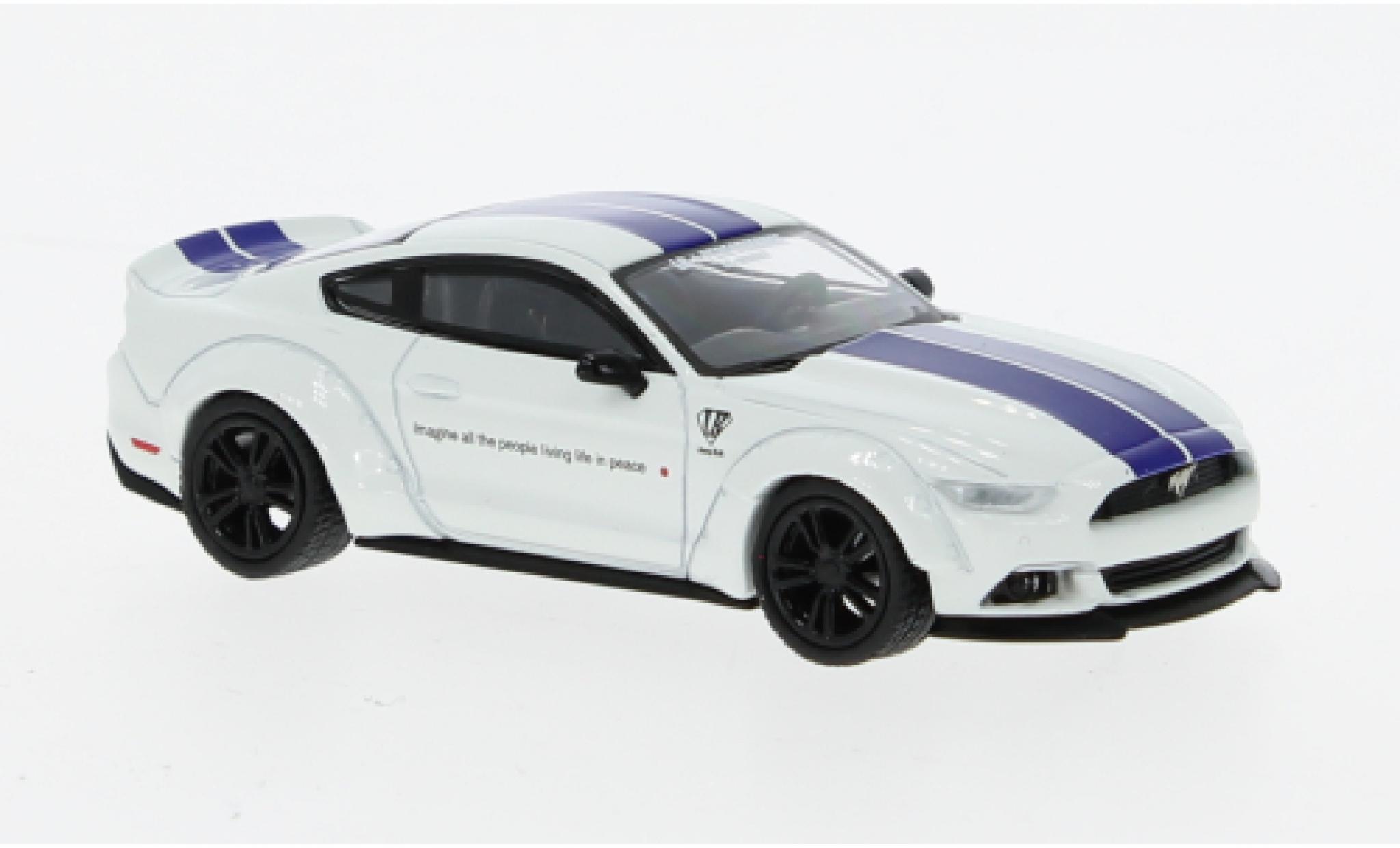 Ford Mustang 1/64 Mini GT GT LB-Works white diecast model cars