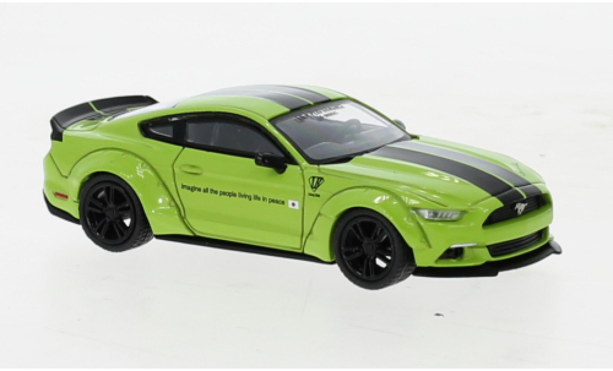Ford Mustang 1/64 Mini GT LB Works green diecast model cars