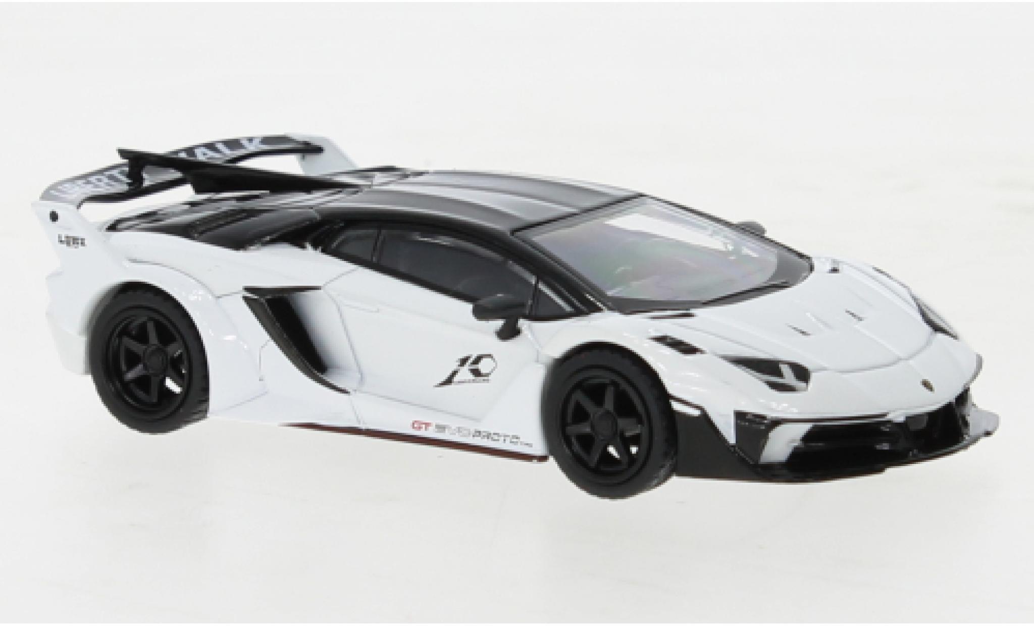 Lamborghini Aventador 1/64 Mini GT LB-Works GT EVO white diecast model cars