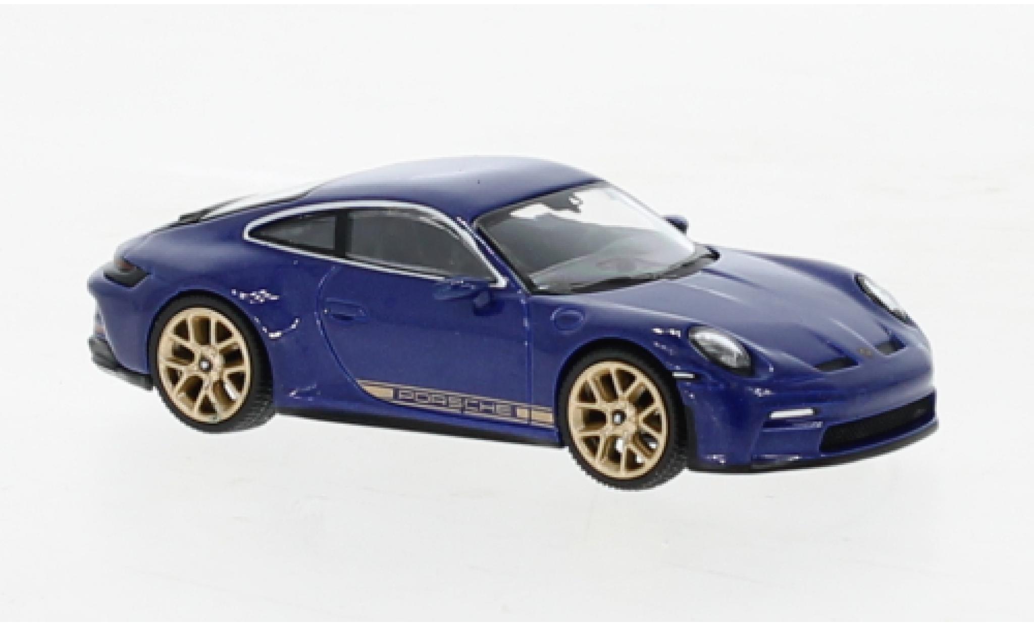 Porsche 991 GT3 1/64 Mini GT 911  Touring metallise blue diecast model cars