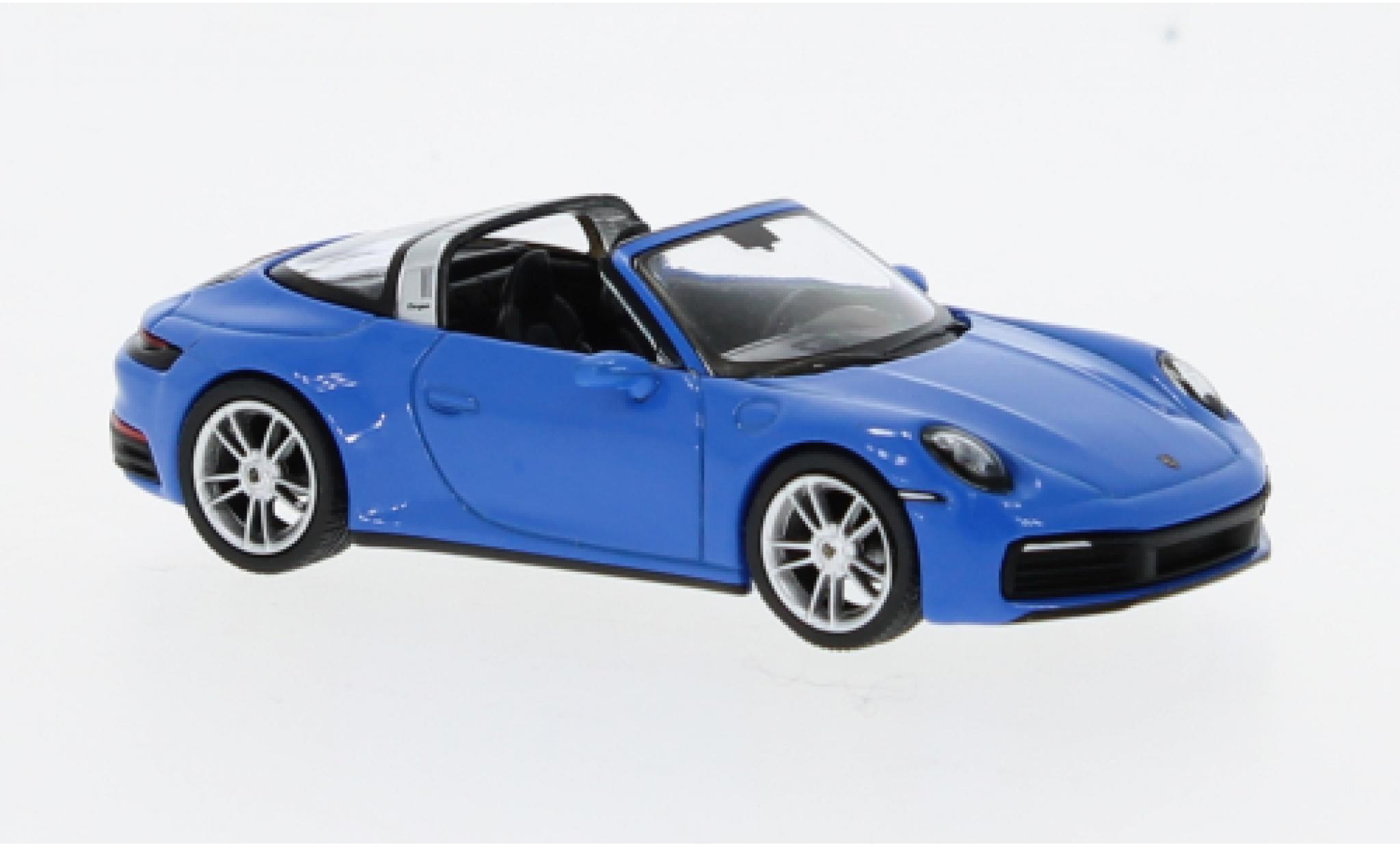 Porsche 911 1/64 Mini GT Targa 4S blue diecast model cars