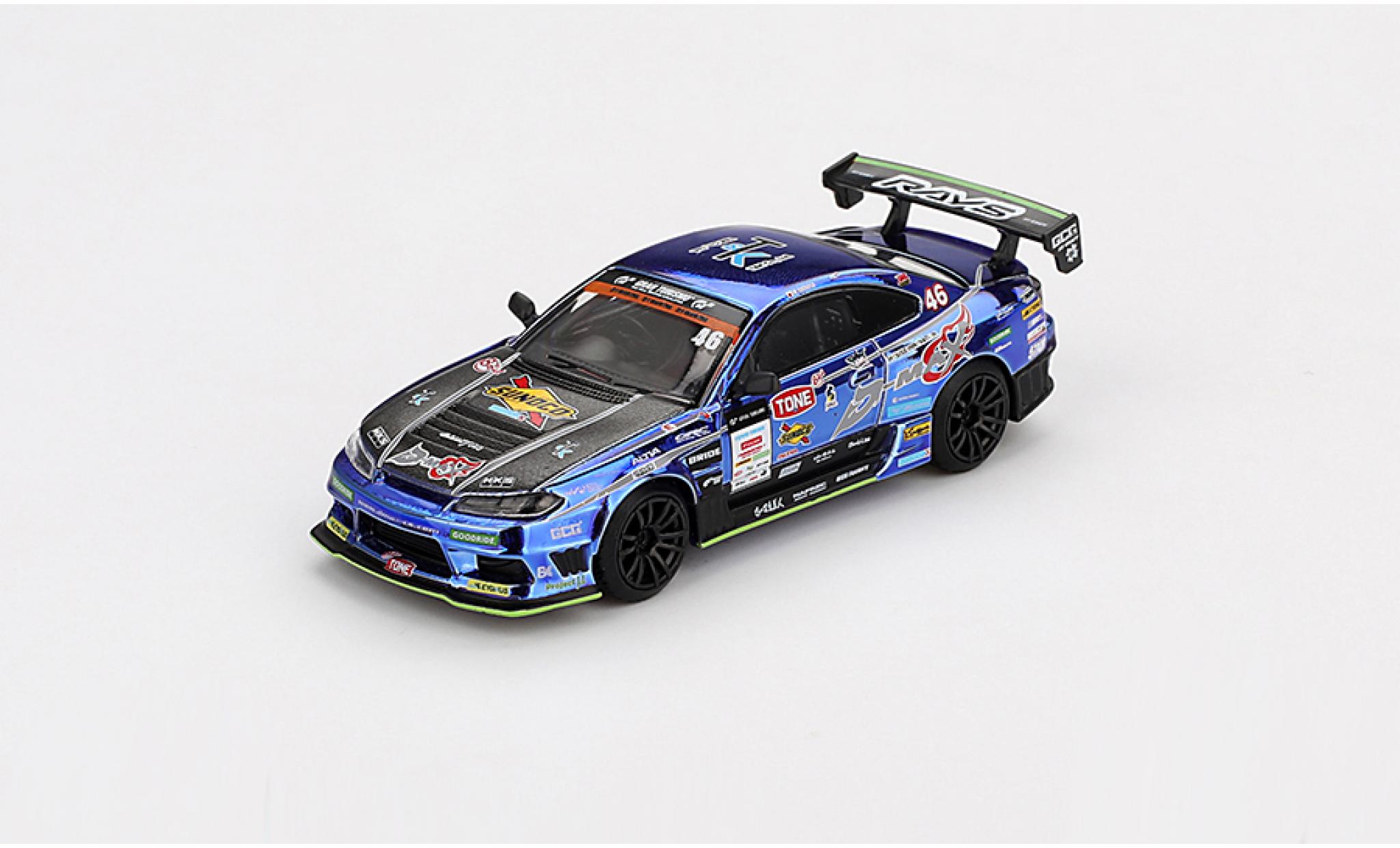Nissan Silvia 1/64 Mini GT (S15) D1 Grand Prix 2023 D-MAX Racing #46 1:64 diecast model cars