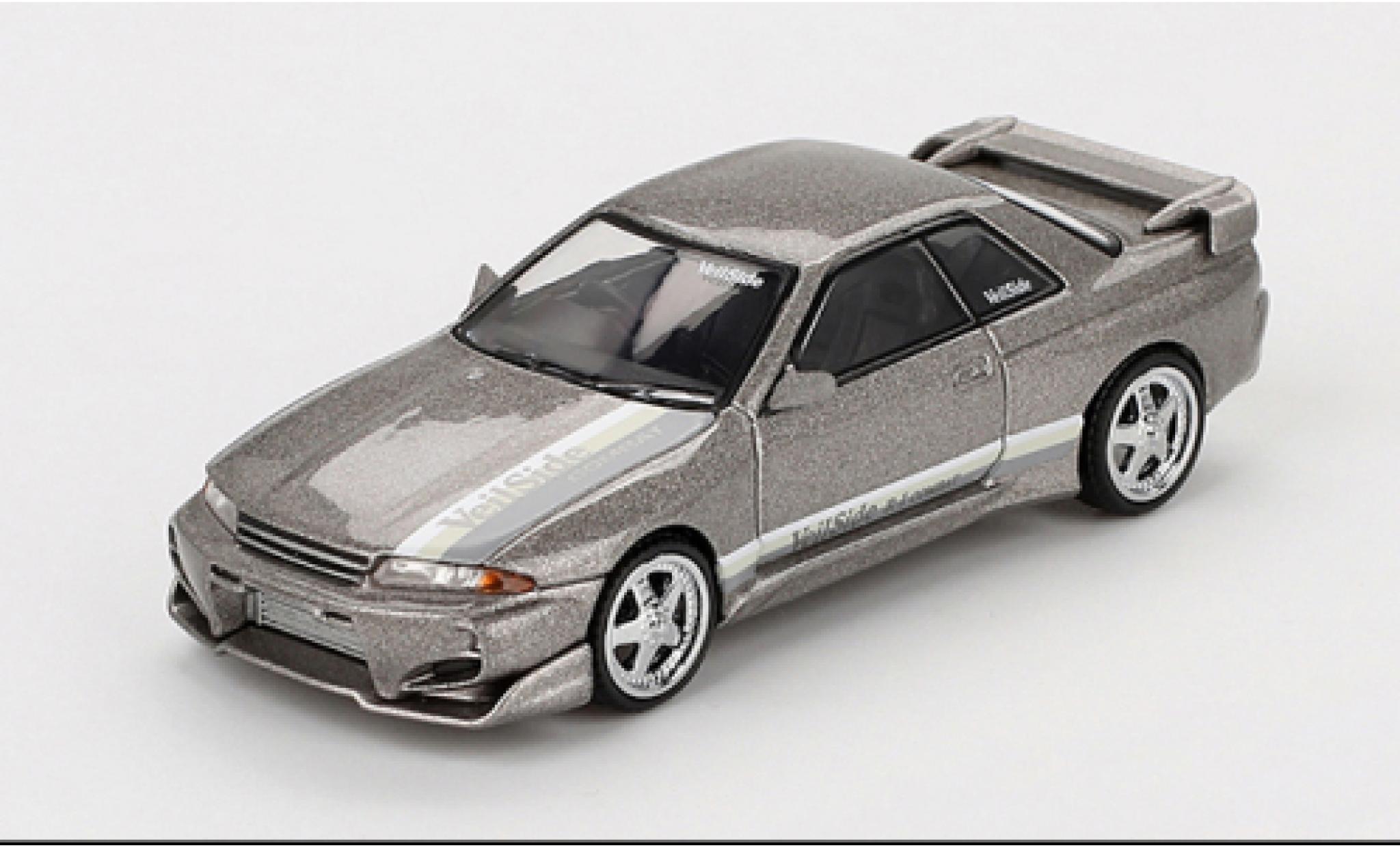 Nissan Skyline 1/64 Mini GT GT-R (R32) VeilSide Combat C-I grey 2011 1:64 diecast model cars