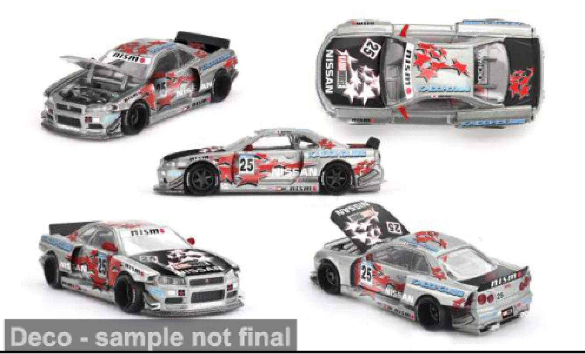 Nissan Skyline 1/64 Mini GT GT-R (R34) 1999 Kaido Star Racing 1:64 diecast model cars