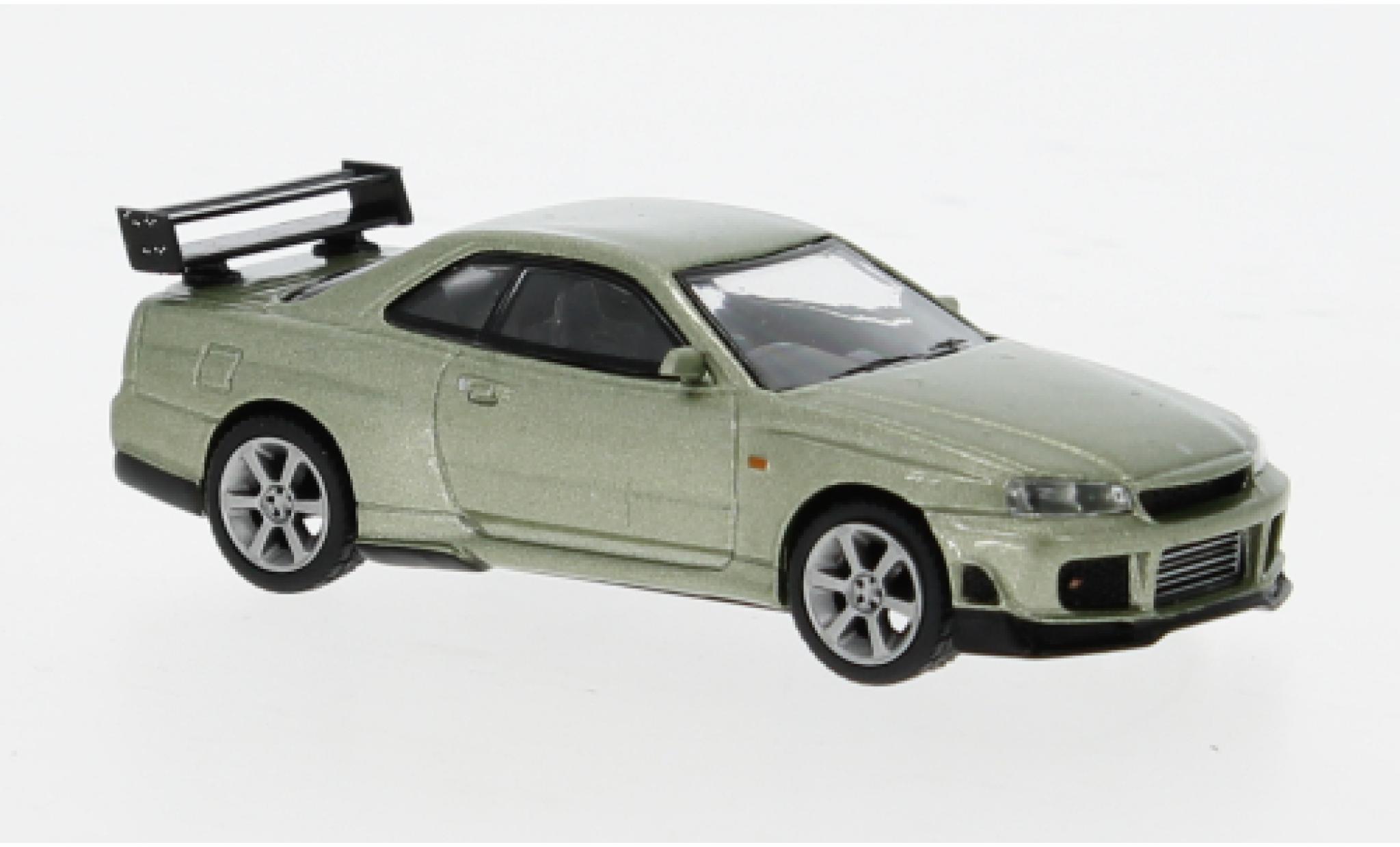 Nissan Skyline 1/64 Mini GT GT-R (R34) Tommykaira R-z green 1:64 diecast model cars