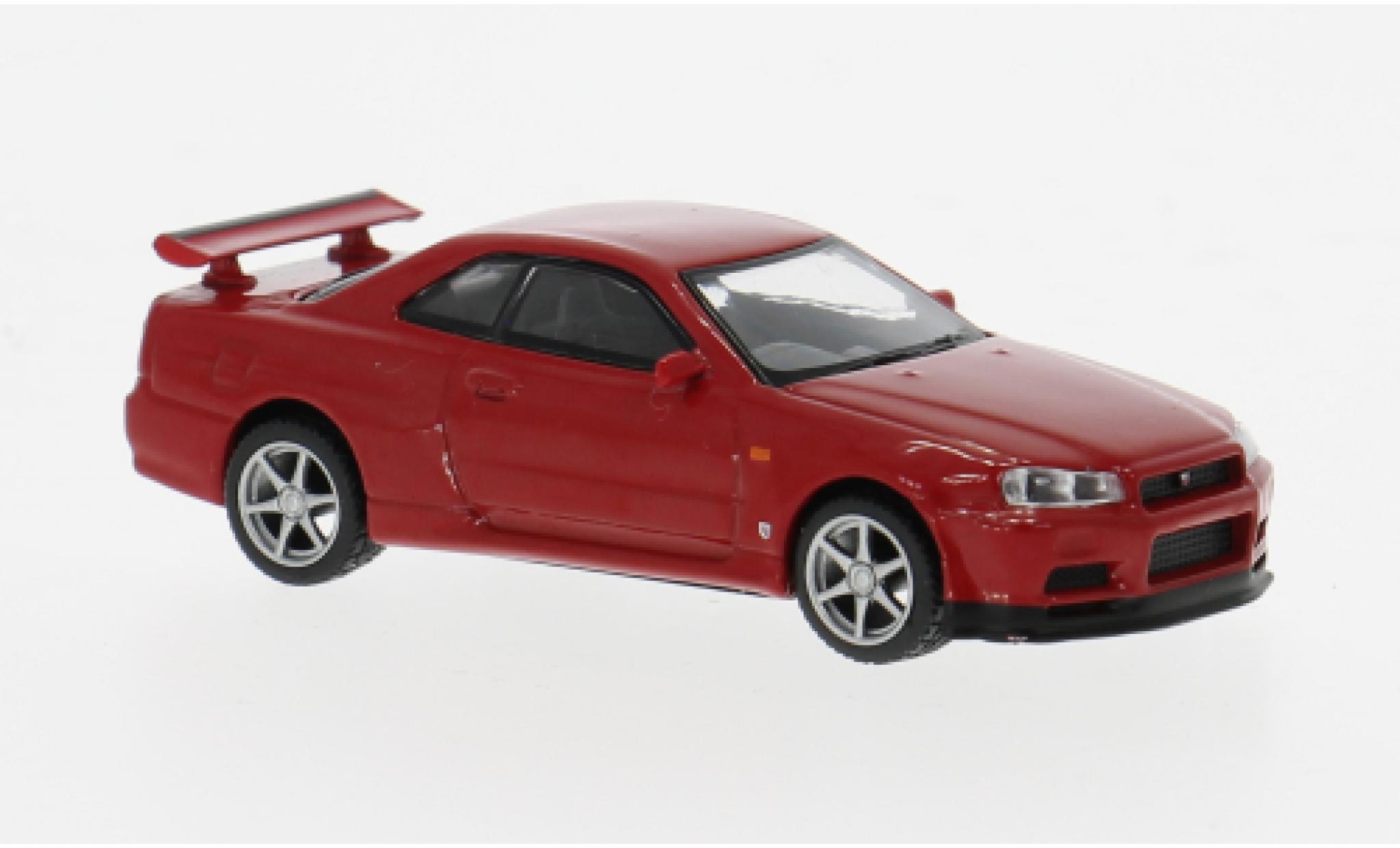 Nissan Skyline 1/64 Mini GT GT-R (R34) V-Spec red 1999 1:64 diecast model cars