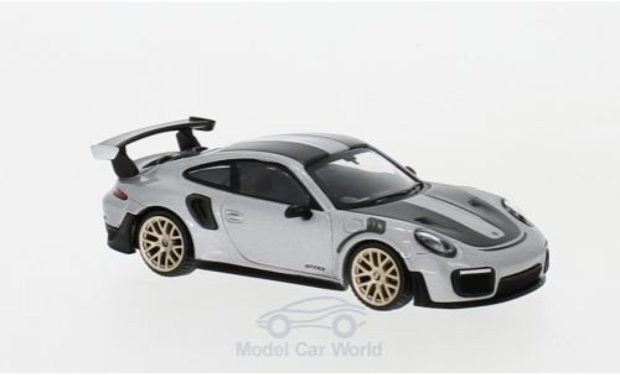 Porsche 991 GT2 RS 1/64 Mini GT 911 ( II) GT2 RS grey RHD Weissach Package diecast model cars