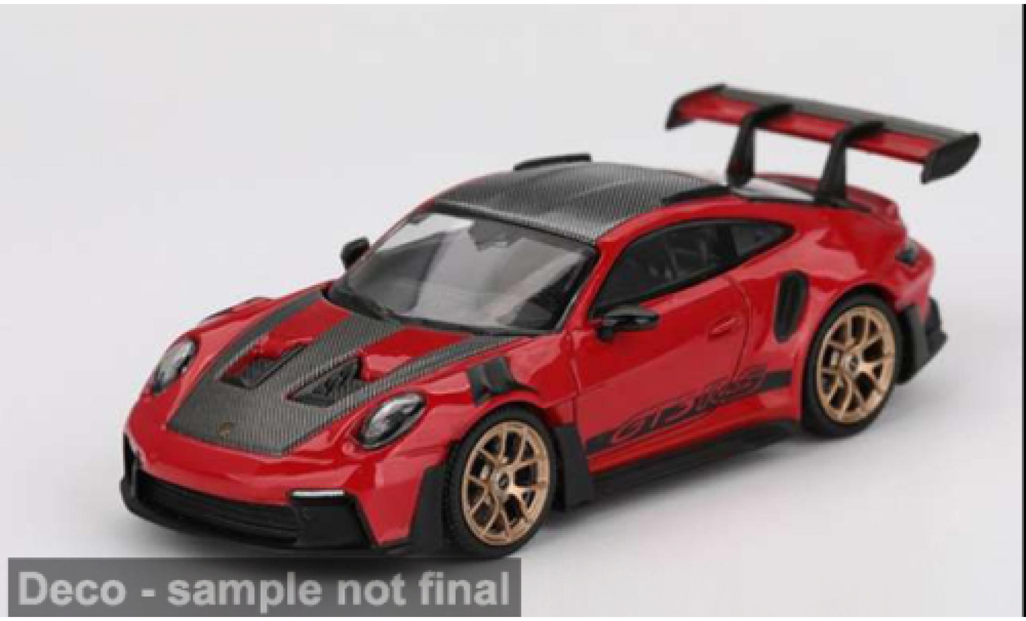 Porsche 992 1/64 Mini GT 911  GT RS Weissach Packaging red 2022 1:64 diecast model cars