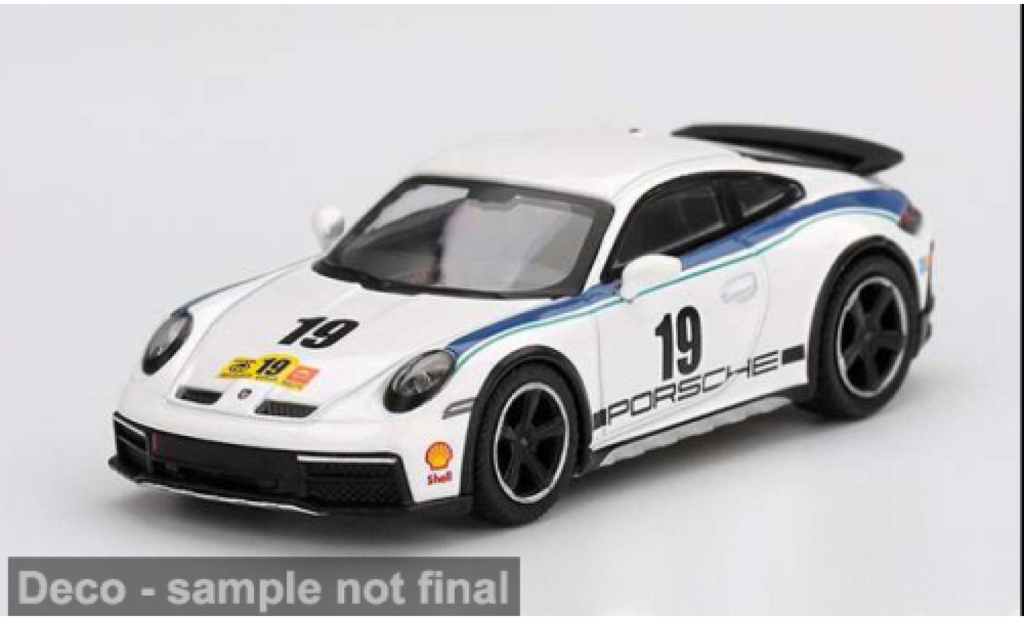 Porsche 992 1/64 Mini GT 911  white/Dekor 2024 1:64 diecast model cars