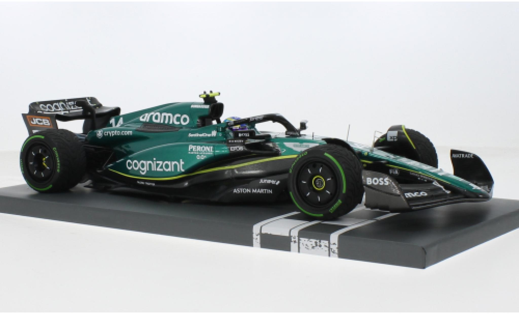 Aston Martin AMR2 1/18 Minichamps 3 No.14 Aramco Cognizant F1 Team Cognizant Formel 1 GP Monaco 2023 1:18 diecast model cars