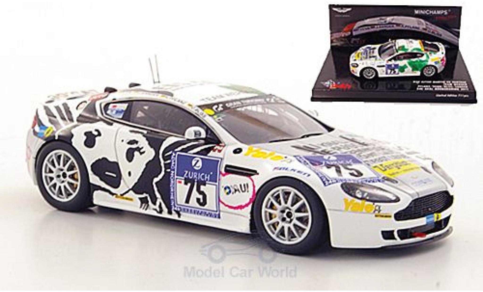 Aston Martin V8 Vantage 1/43 Minichamps Vantage No.75 Team Werner 24h N&uuml;rburgring 2011 diecast model cars