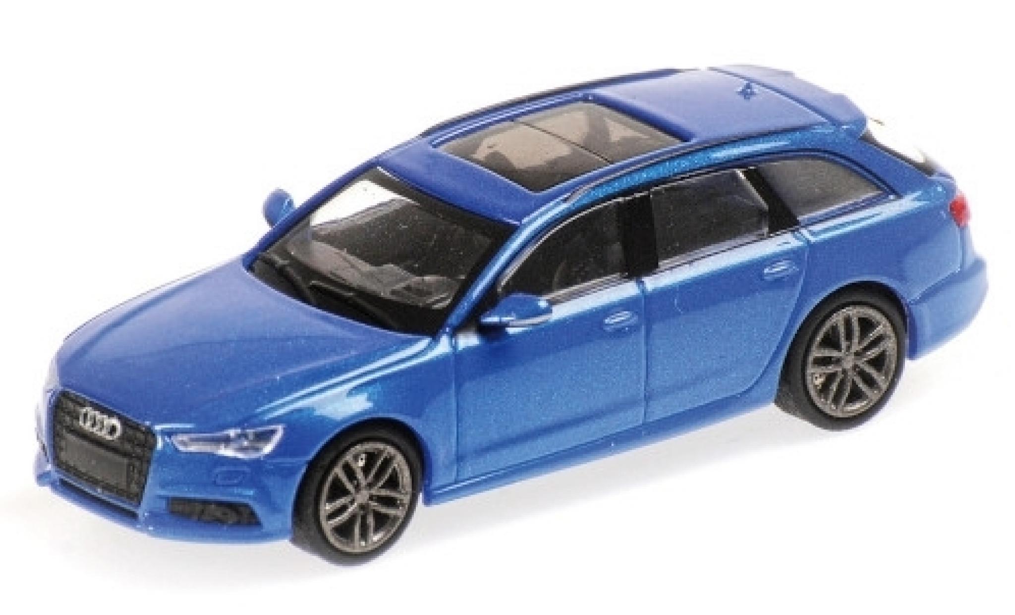 Audi A6 1/87 Minichamps Avant metallic blue 2018 diecast model cars