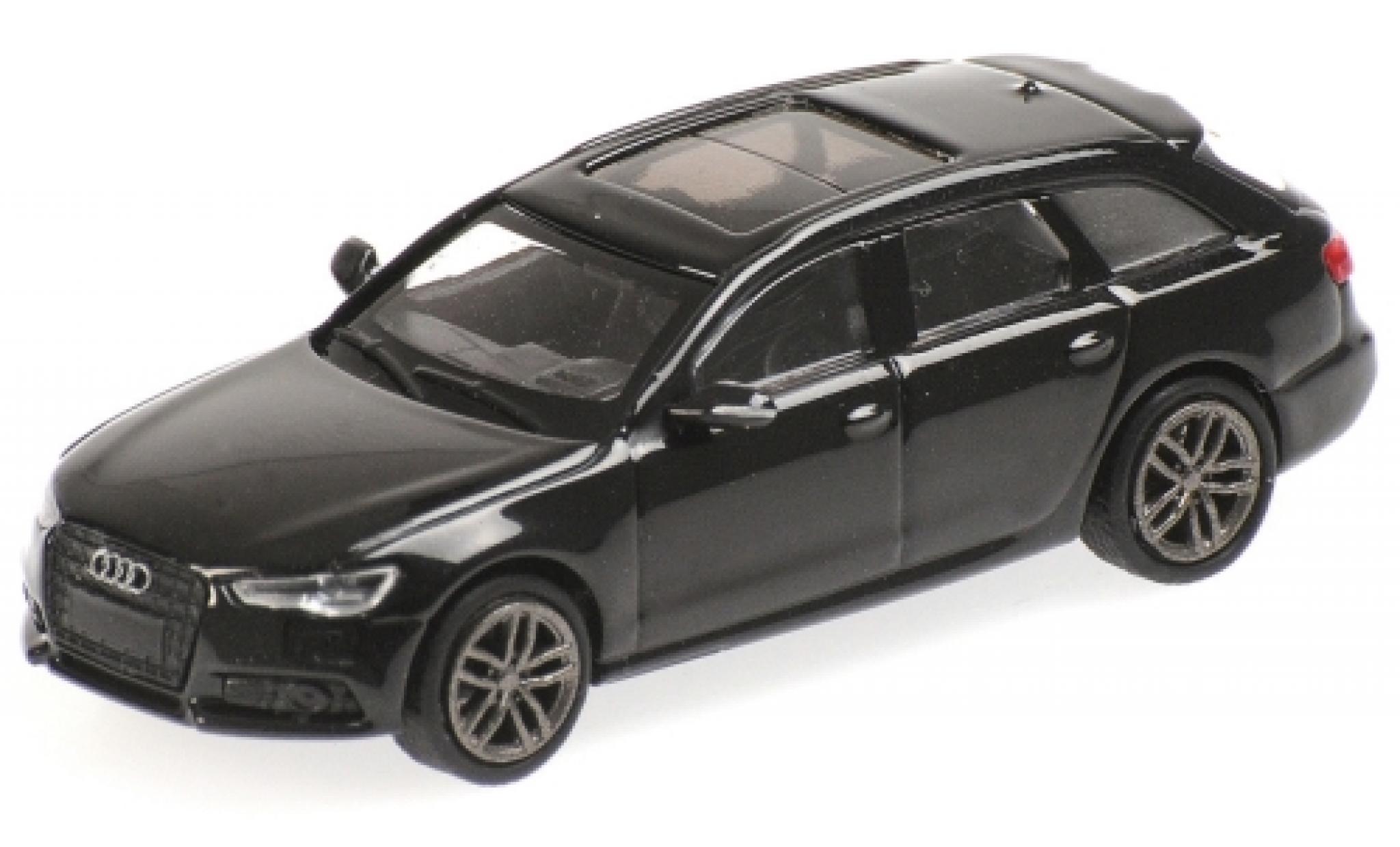 Audi A6 1/87 Minichamps Avant metallic black 2018 diecast model cars