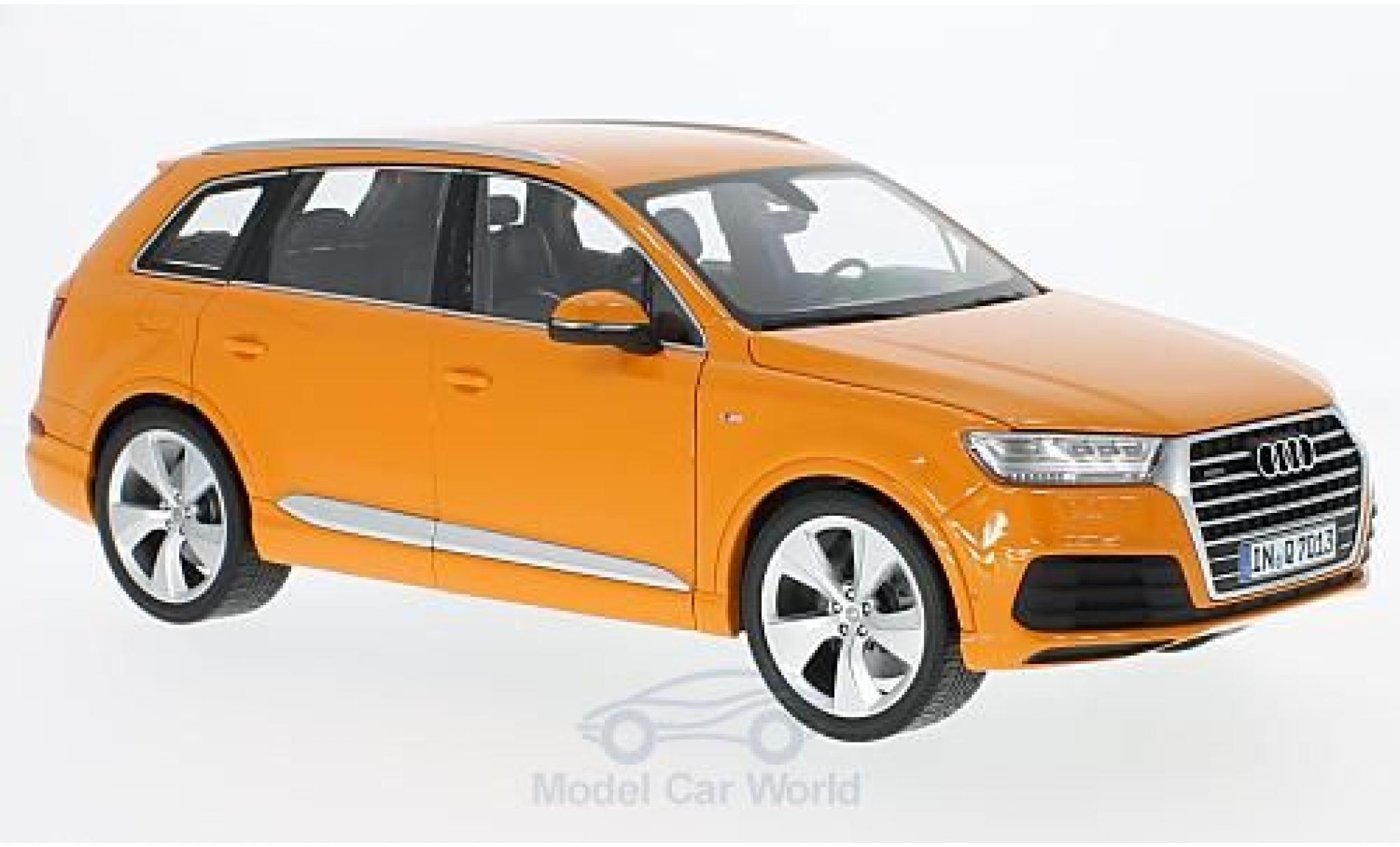 Audi Q7 1/18 Minichamps orange 2015 diecast model cars
