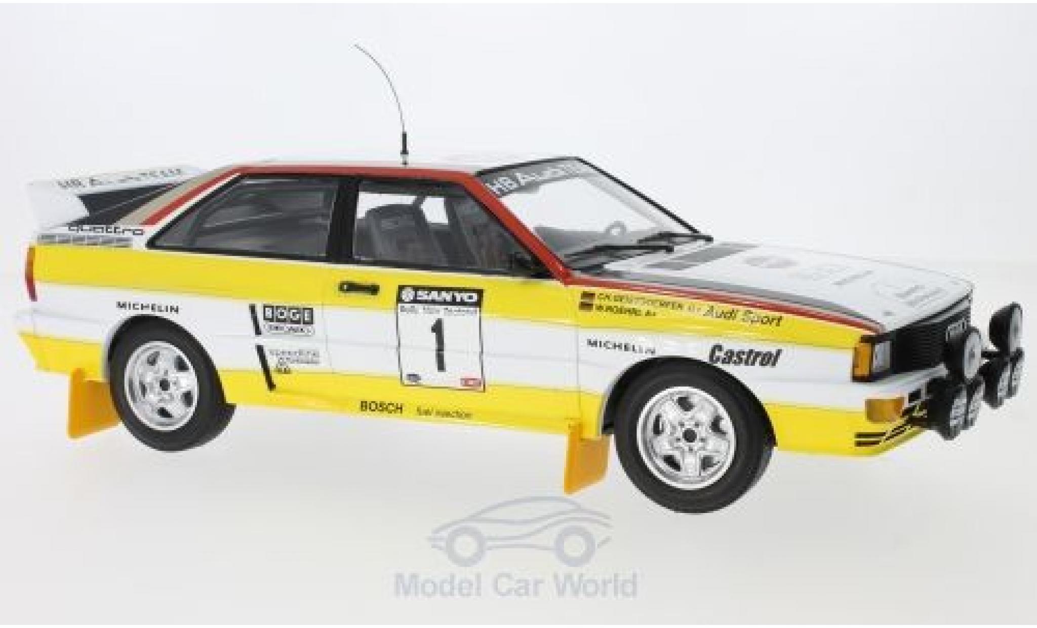 Audi Quattro 1/18 Minichamps quattro A2 No.1 Sport Rally WM Rally Neuseeland 1984 W.R&ouml;hrl/C.Geistd&ouml;rfer diecast model cars