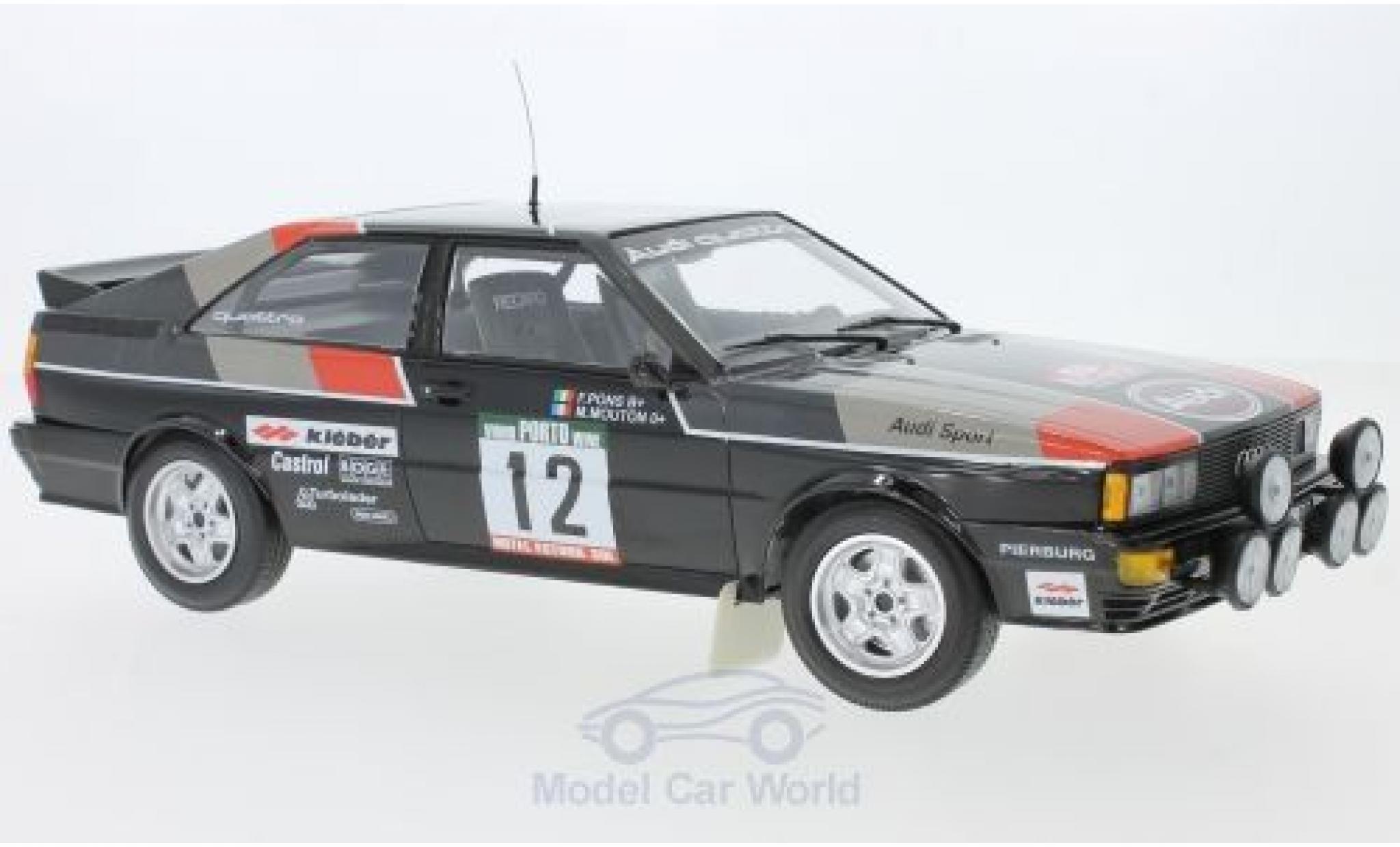 Audi Quattro 1/18 Minichamps quattro No.12 Sport Rally WM Rally Portugal 1981 M.Mouton/F.Pons diecast model cars