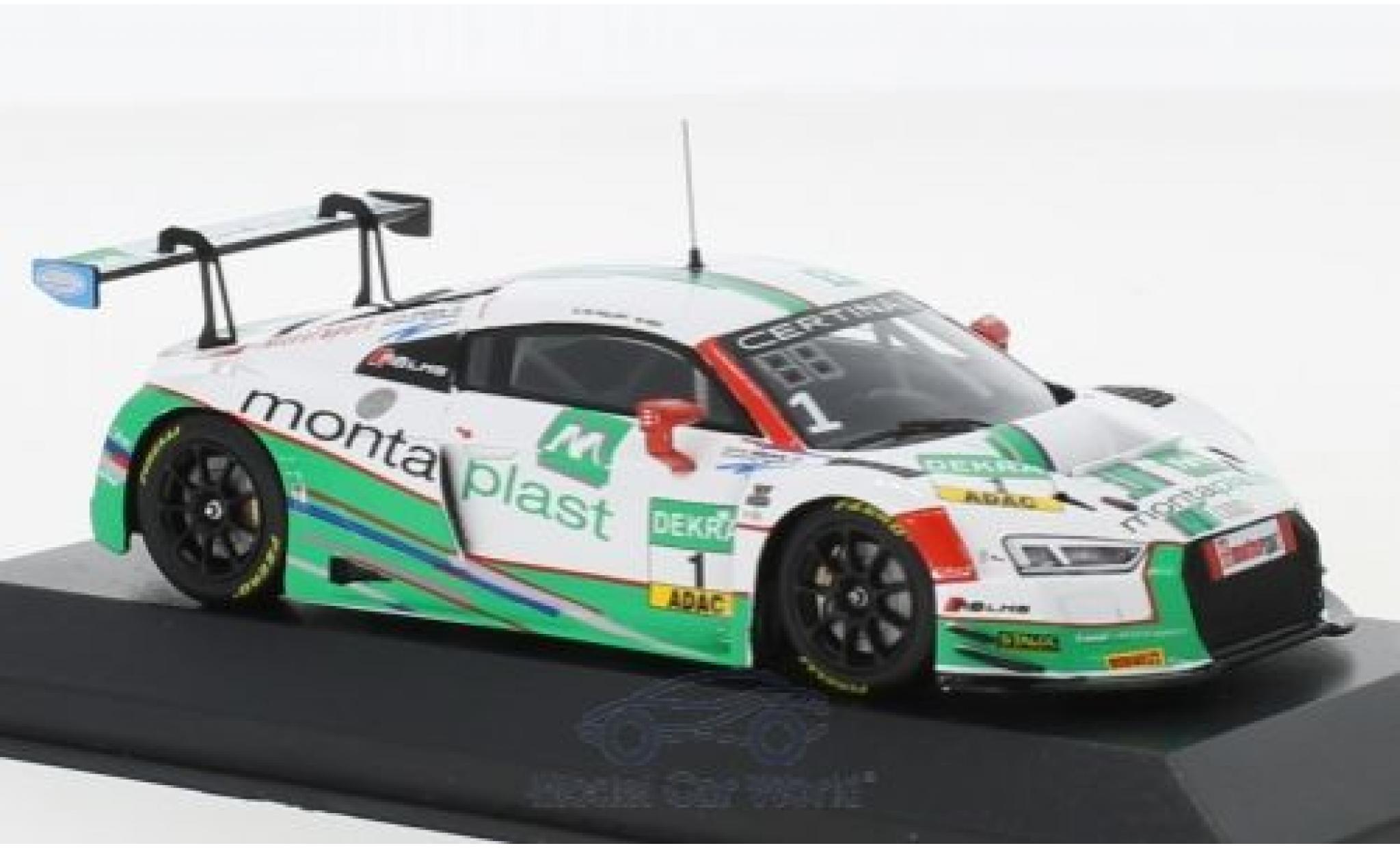 Audi R8 1/43 Minichamps LMS No.1 Montaplast by Land-Motorsport ADAC GT Masters 2017 C.de Phillippi/C.Mies diecast model cars