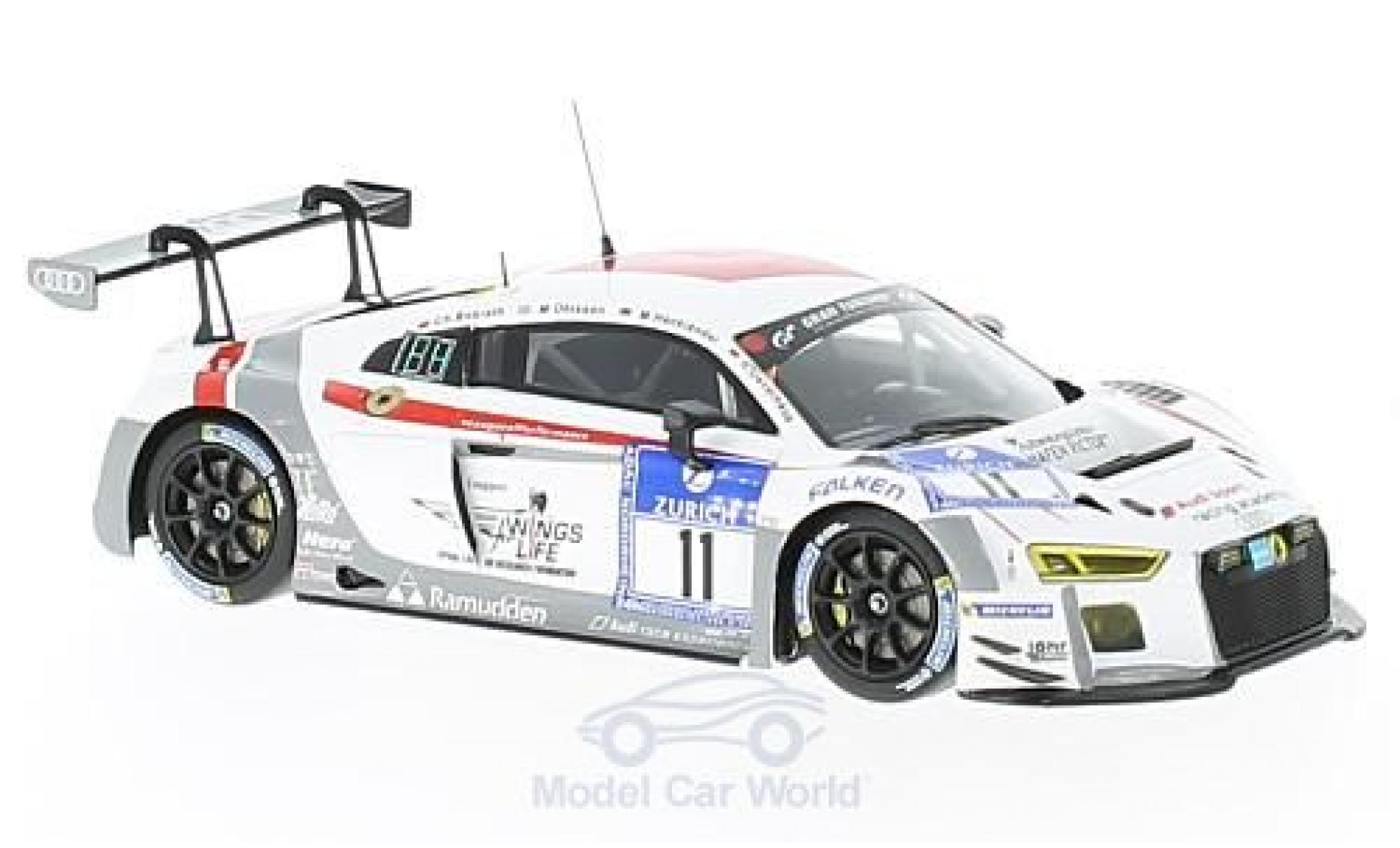 Audi R8 1/43 Minichamps LMS No.11 Race Experience 24h N&uuml;rburgring 2016 C.Bollrath/M.Ohlsson/M.Hackl&auml;nder/R.Oeverhaus diecast model cars